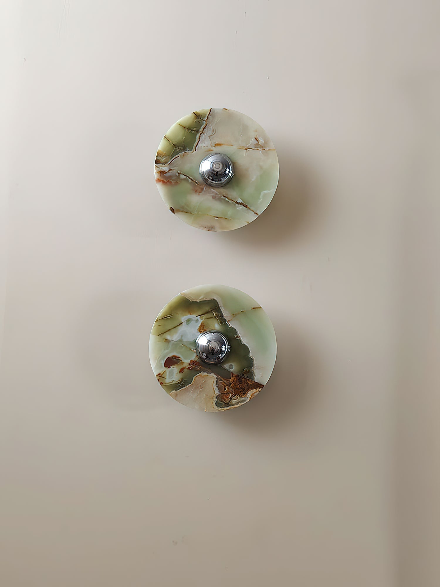 Olrine Modern Minimalist Marble Metal Wall Lamp - Lamp Copper