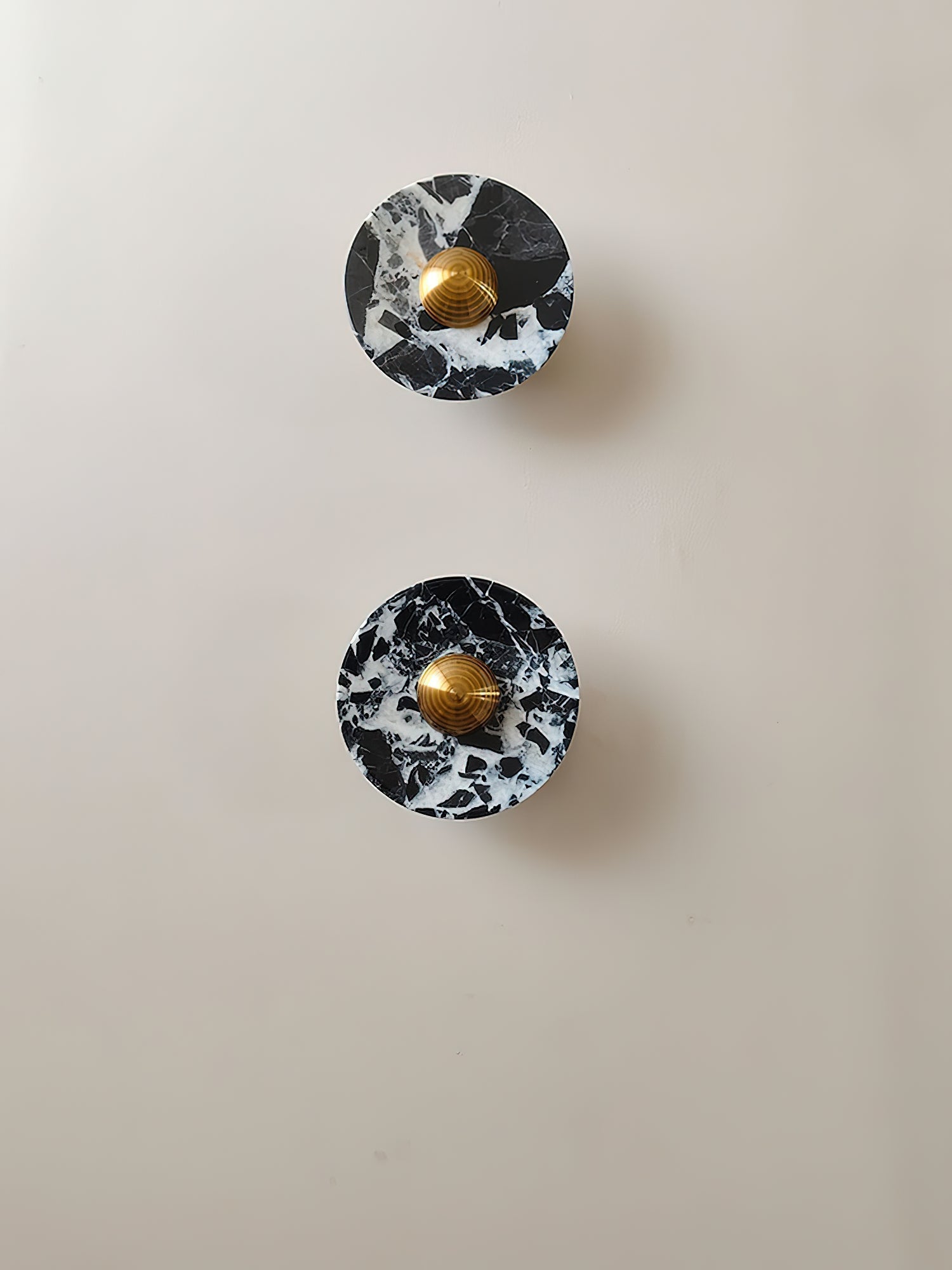 Olrine Modern Minimalist Marble Metal Wall Lamp - Lamp Copper