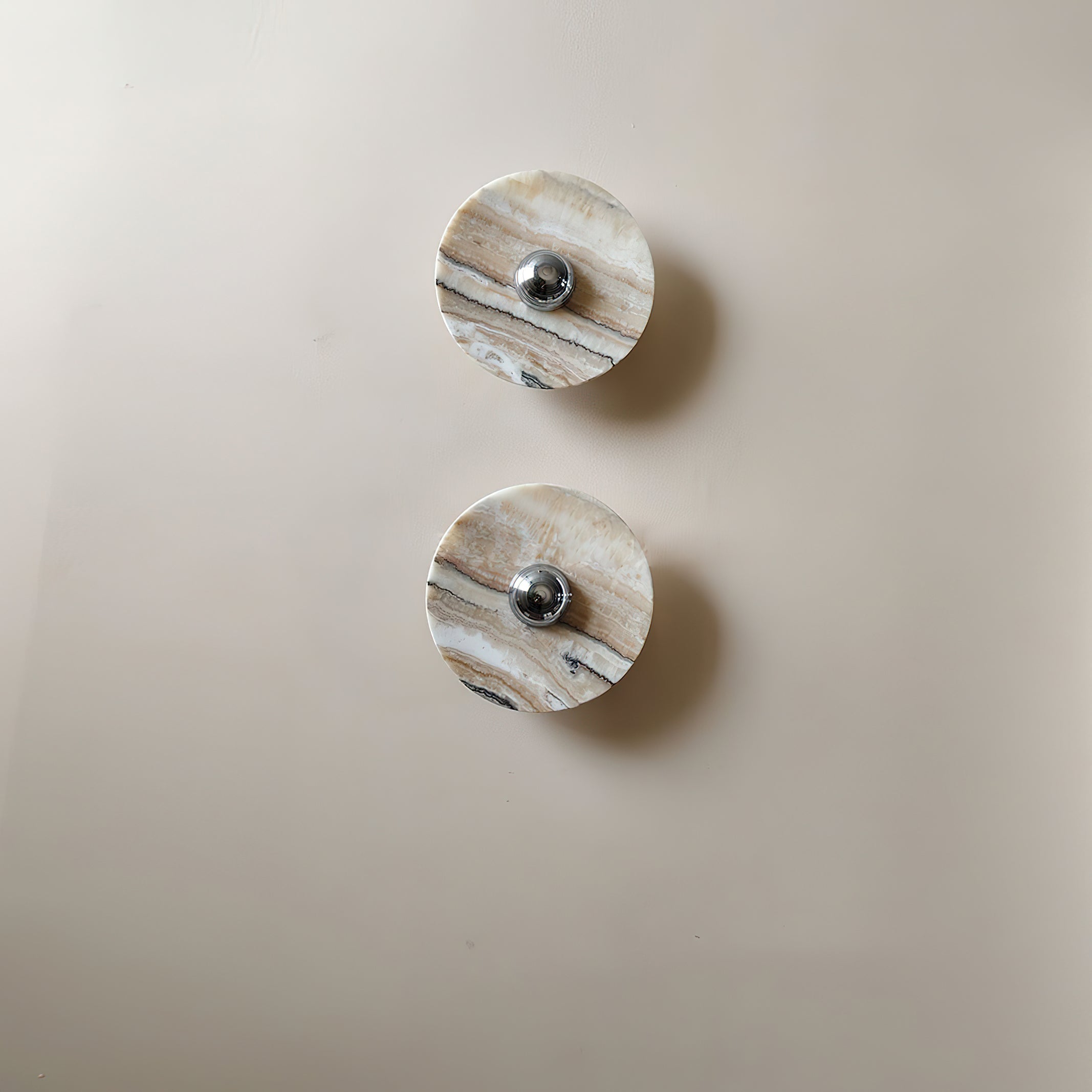 Olrine Modern Minimalist Marble Metal Wall Lamp - Lamp Copper