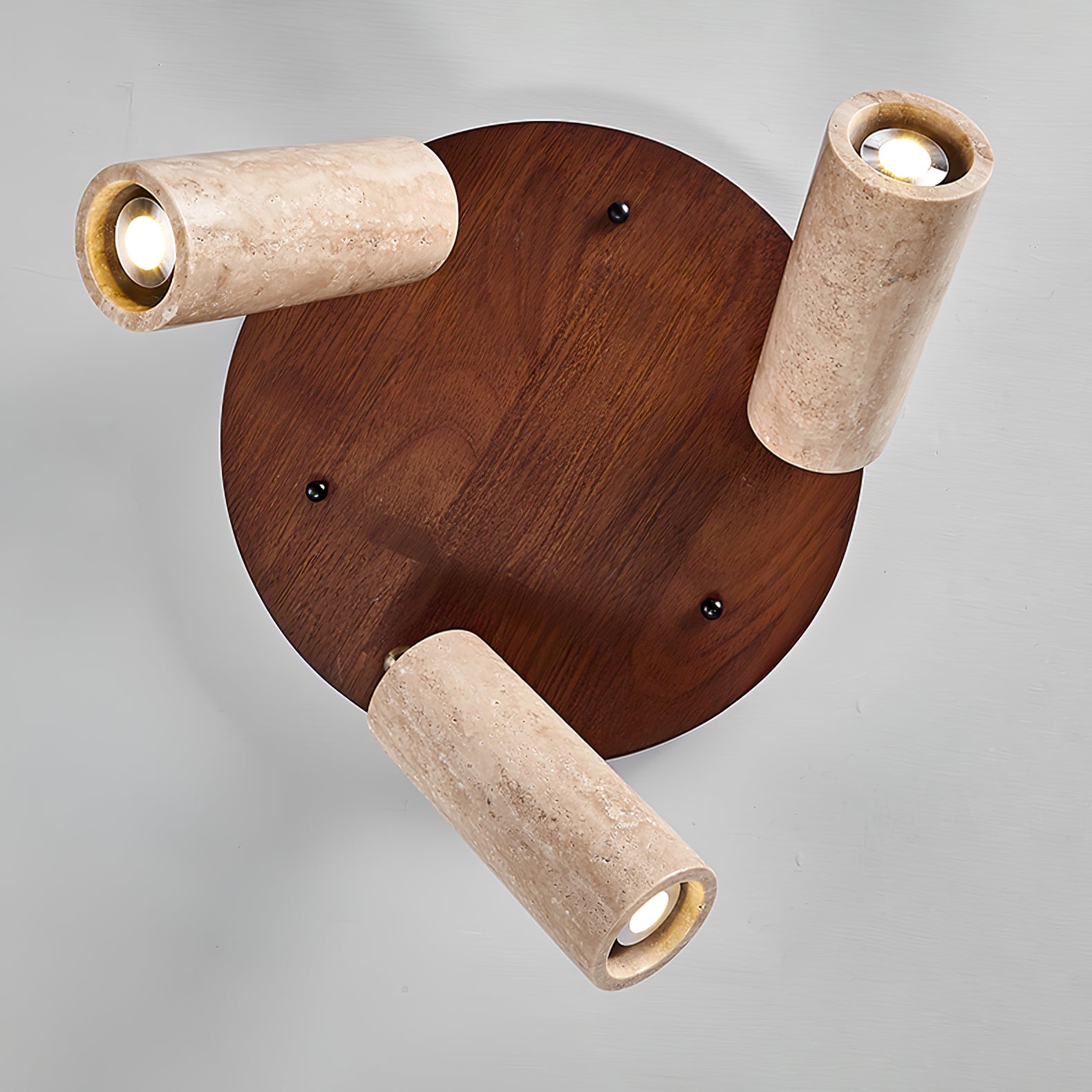 Zevenion Multi-Arm Travertine Ceiling Light - Neutralighting