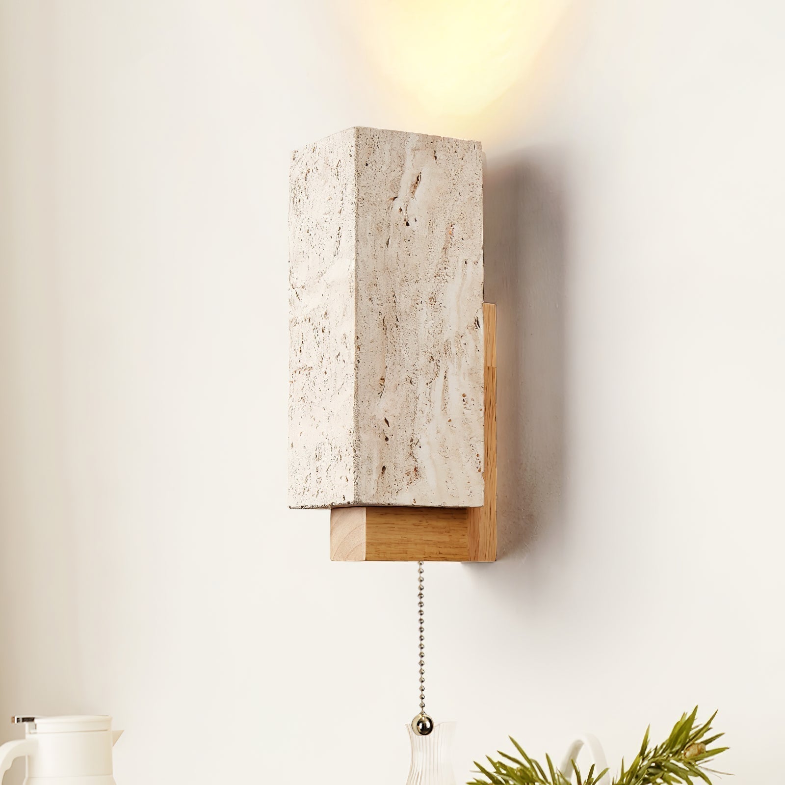 Elsoran Travertine Block Wall Light - Neutralighting