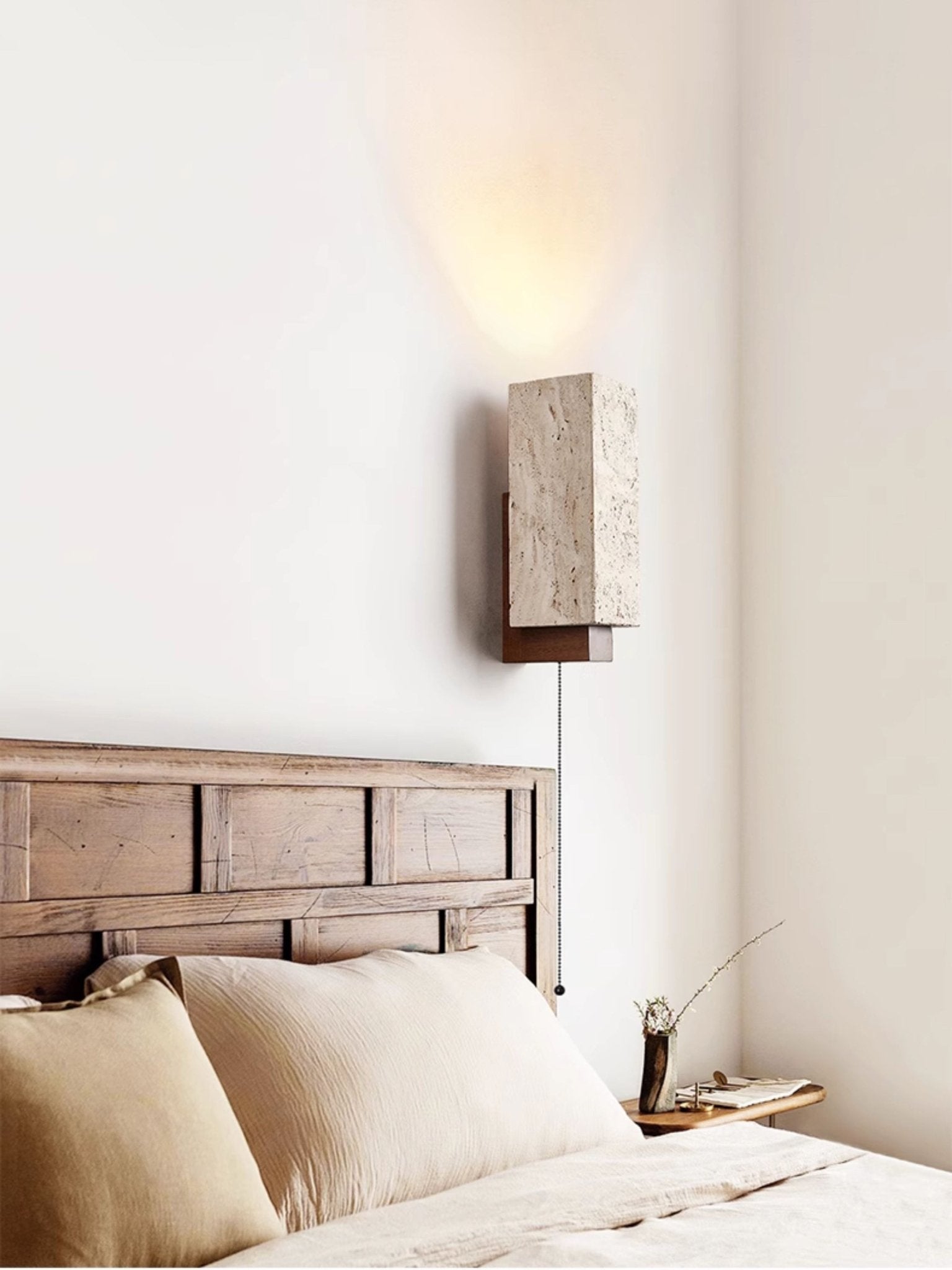 Elsoran Travertine Block Wall Light - Neutralighting