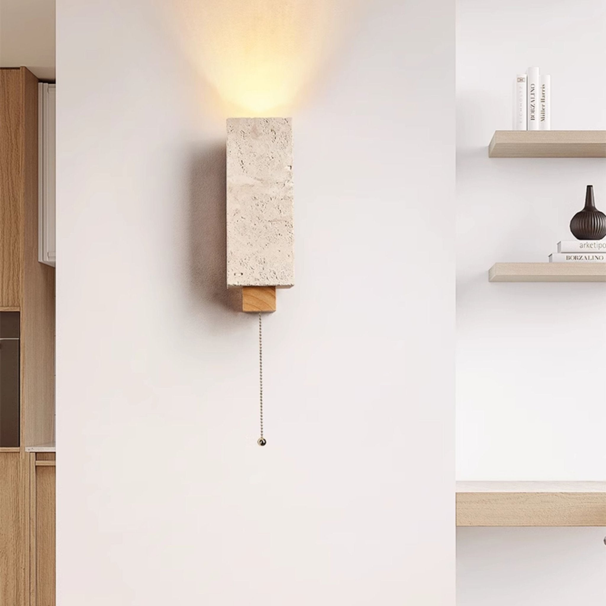 Elsoran Travertine Block Wall Light - Neutralighting