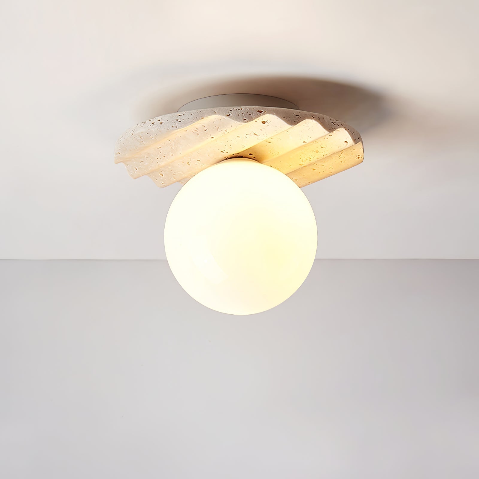 Travertine Wave Ceiling Light - Neutralighting