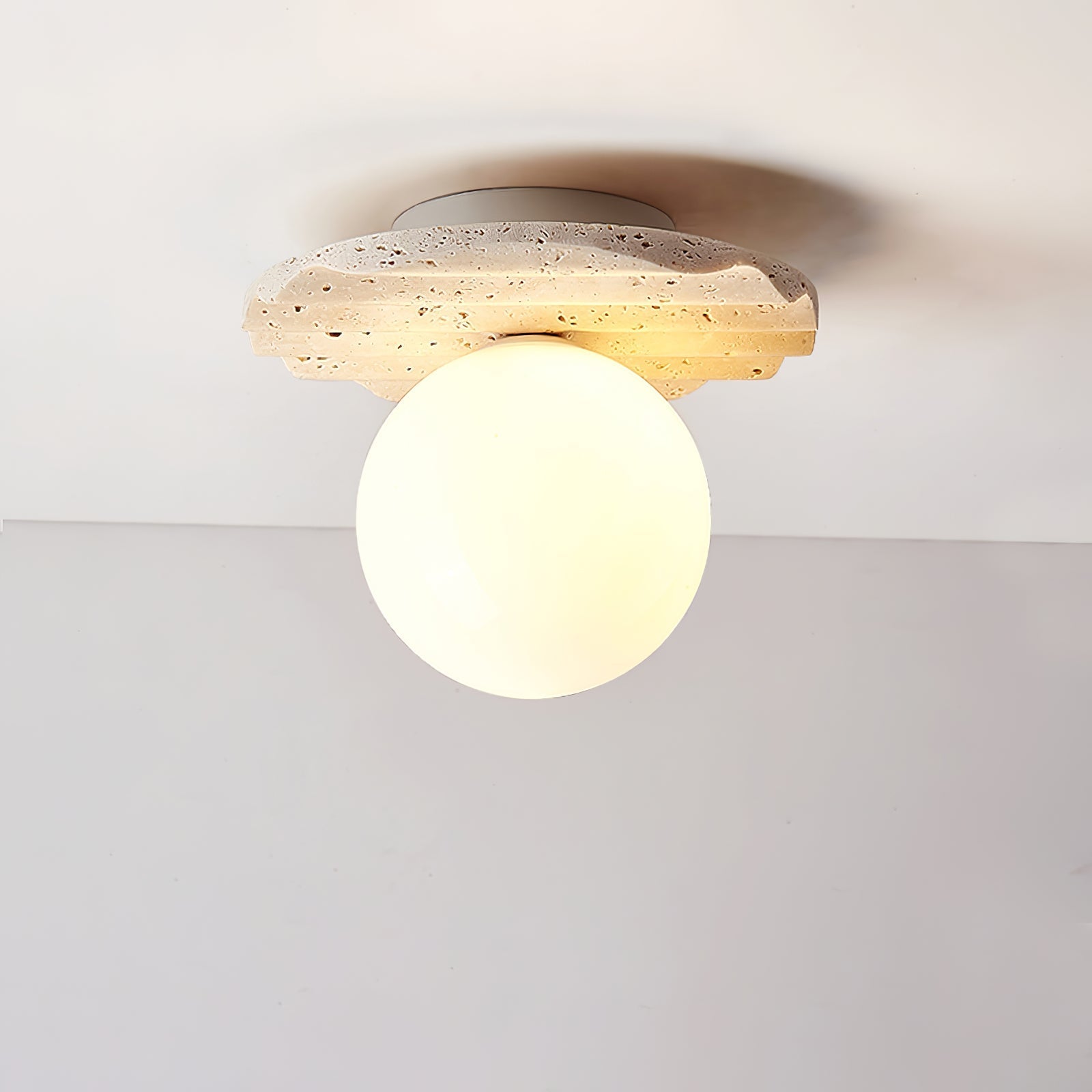 Travertine Wave Ceiling Light - Neutralighting
