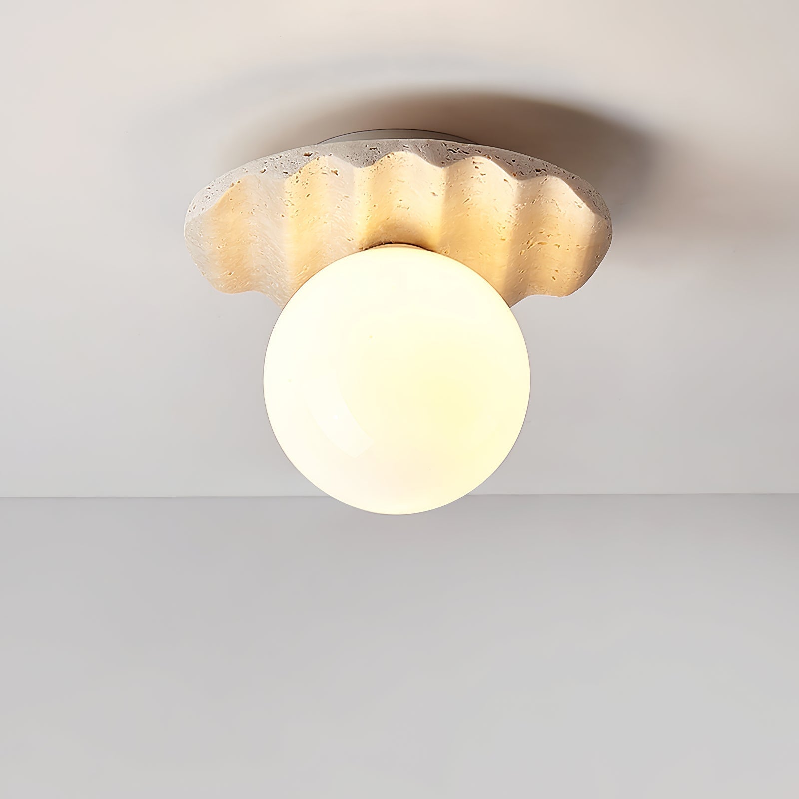 Travertine Wave Ceiling Light - Neutralighting
