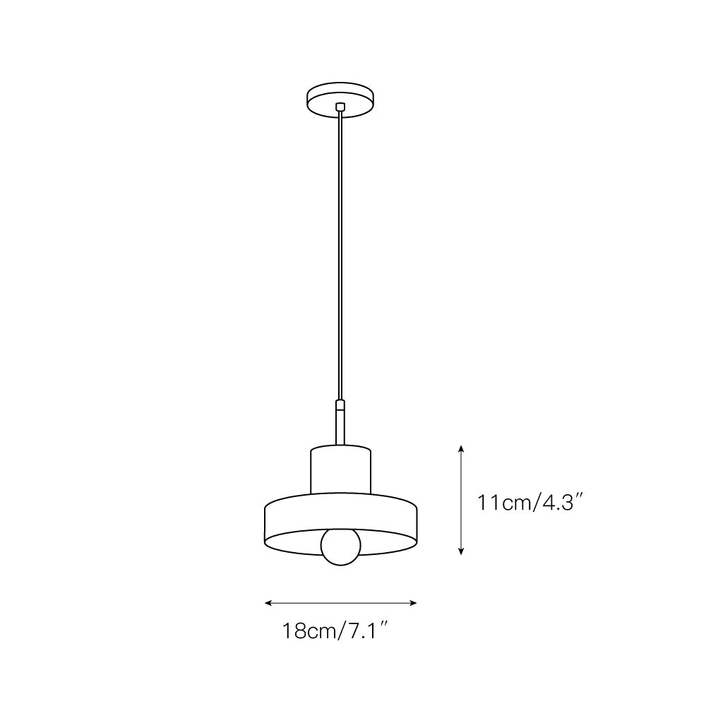 Sysoleth Modern Minimalist Metal Pendant Lamp - Lamp Copper