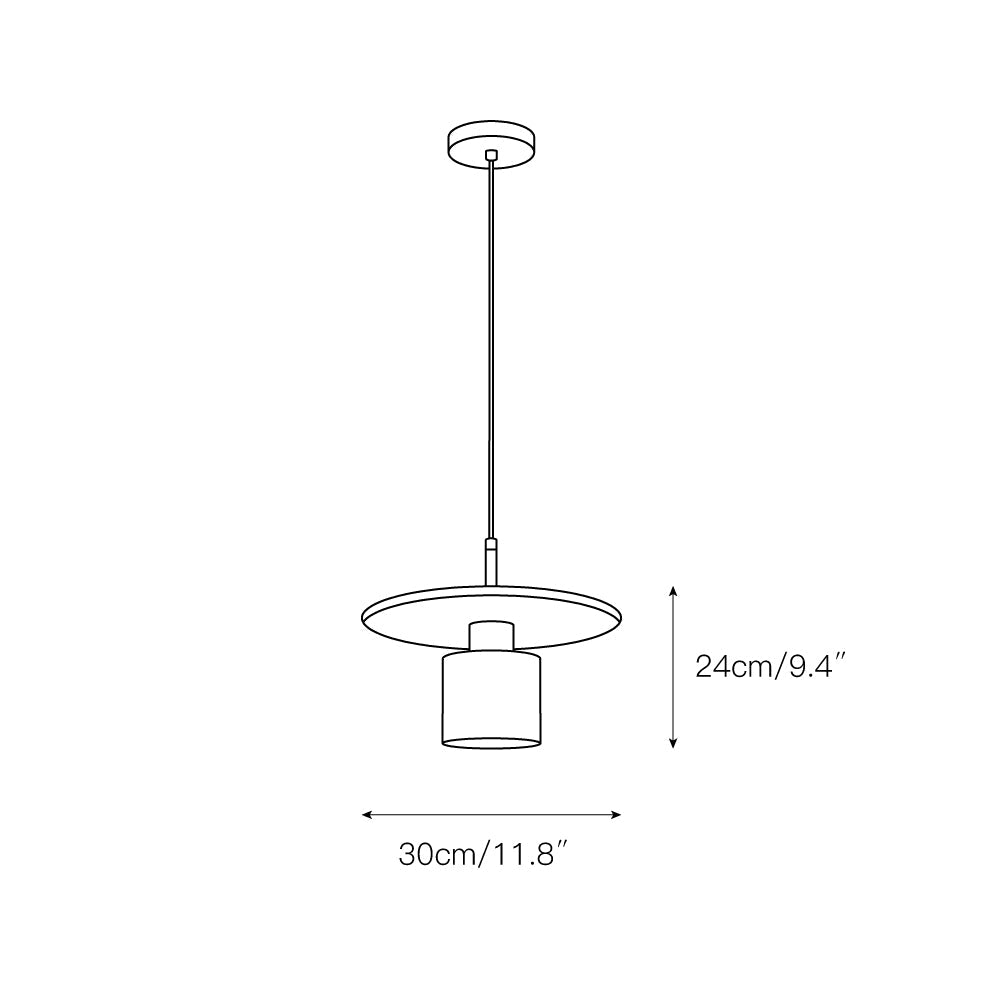 Sysoleth Modern Minimalist Metal Pendant Lamp - Lamp Copper