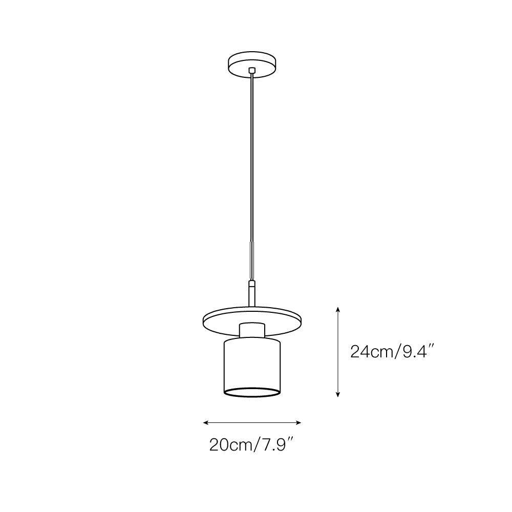 Sysoleth Modern Minimalist Metal Pendant Lamp - Lamp Copper