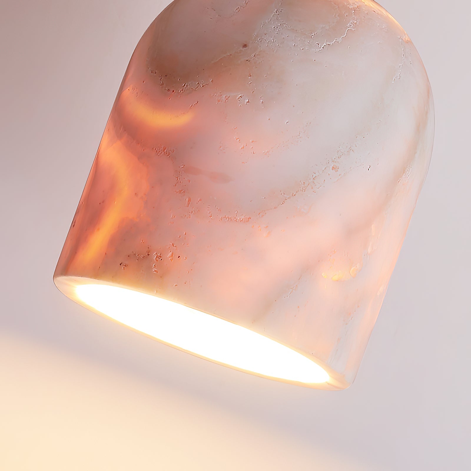 Vezorus Modern Minimalist Cone Travertine Ceiling Lamp - Lamp Copper