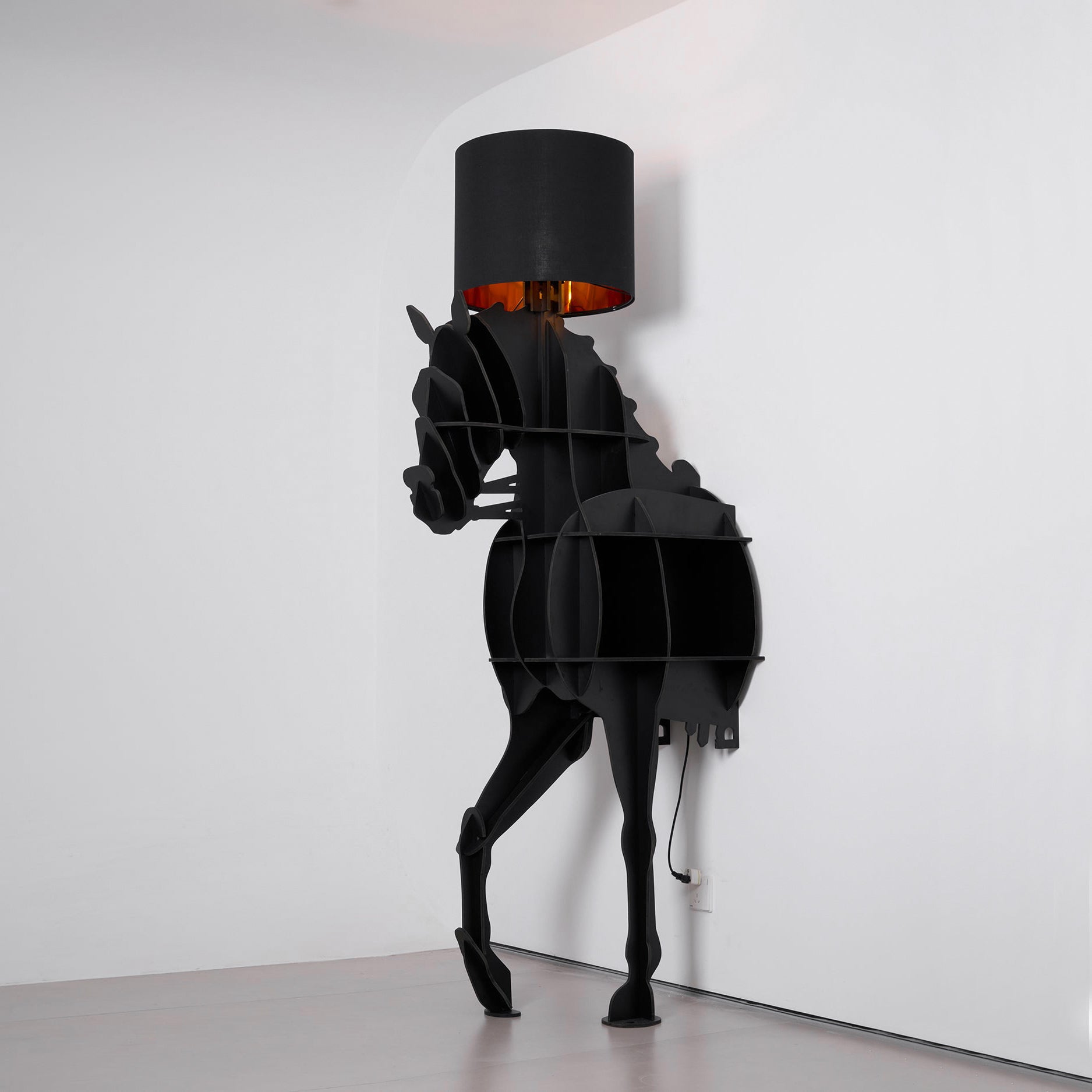 Tete Horse Floor Lamp - Lamp Copper
