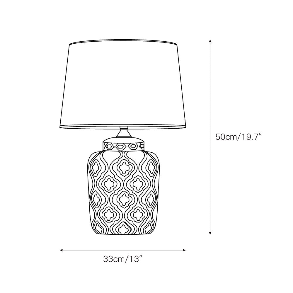 Textured Jar Table Lamp - Lamp Copper