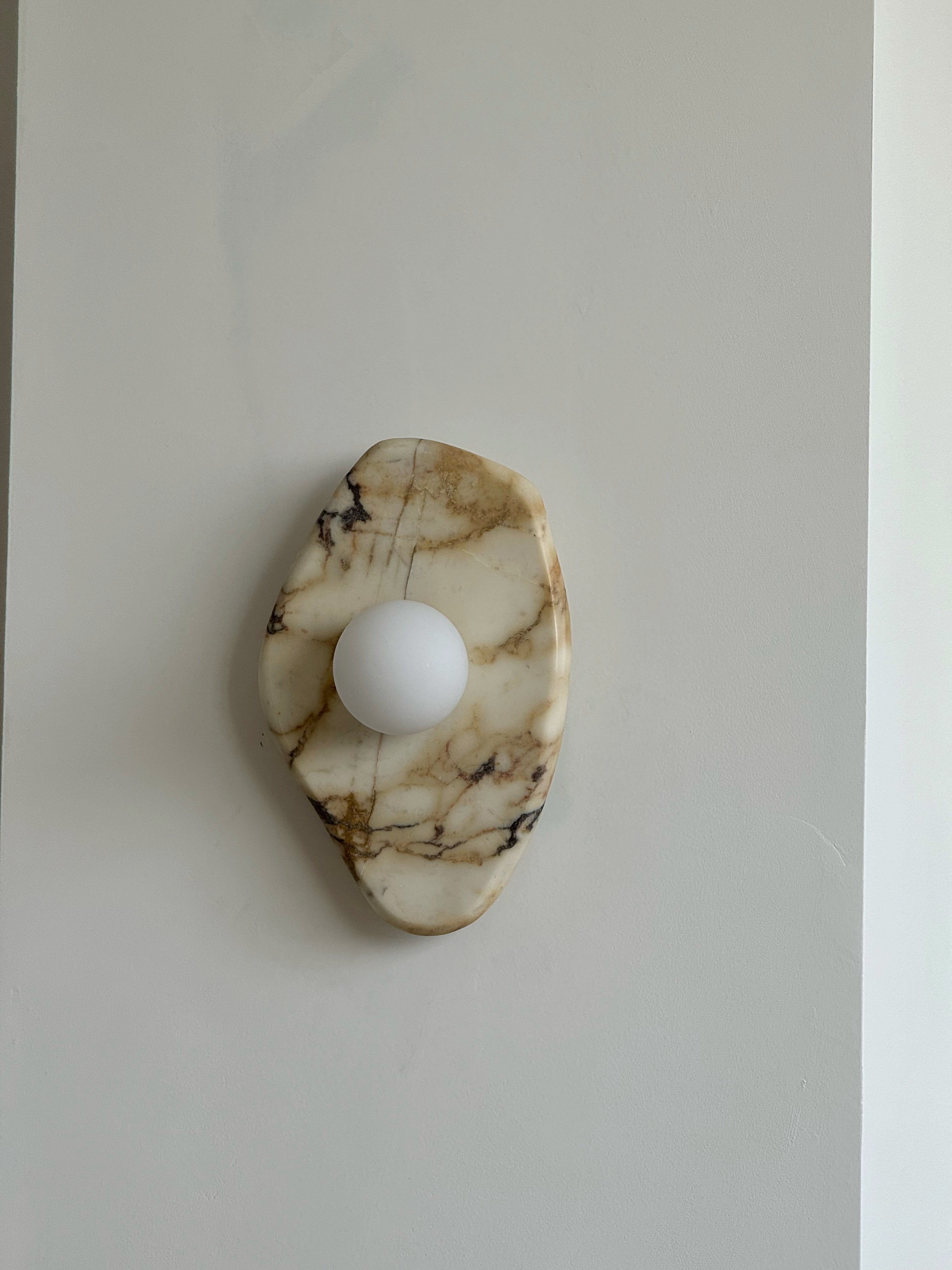 Mylirira Modern Minimalist Marble Glass Wall Lamp - Lamp Copper