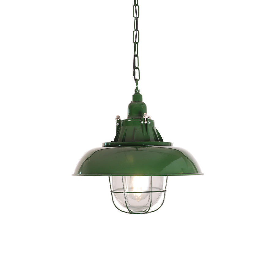 Vemiryra Vintage Industrial Green Metal Pendant Light - Lamp Copper