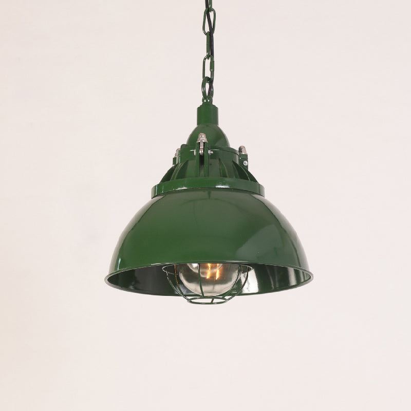 Vemiryra Vintage Industrial Green Metal Pendant Light - Lamp Copper