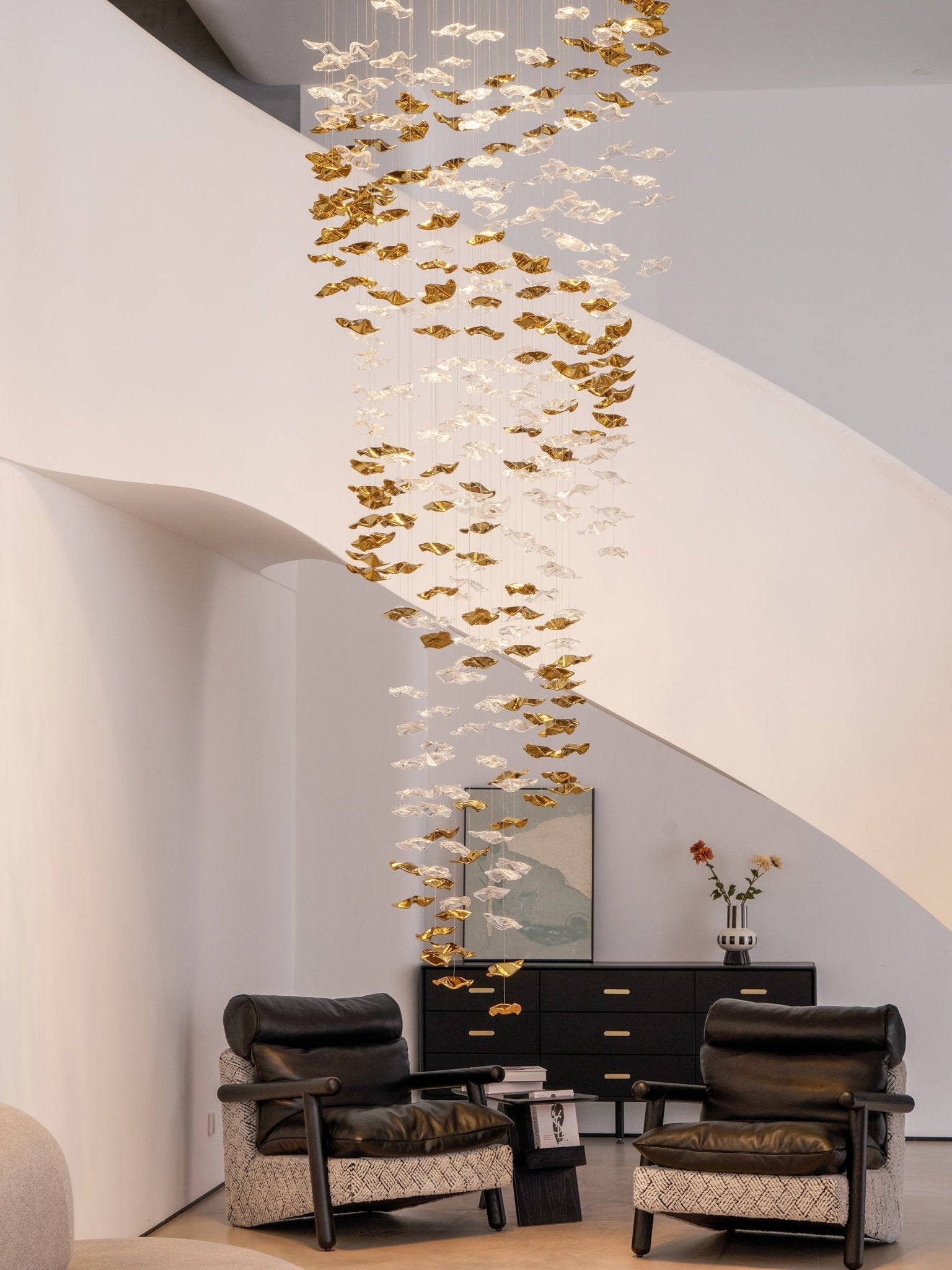 Vecarisra Luxury Tidal Art Glass Pendants Lamp - Blowlighting