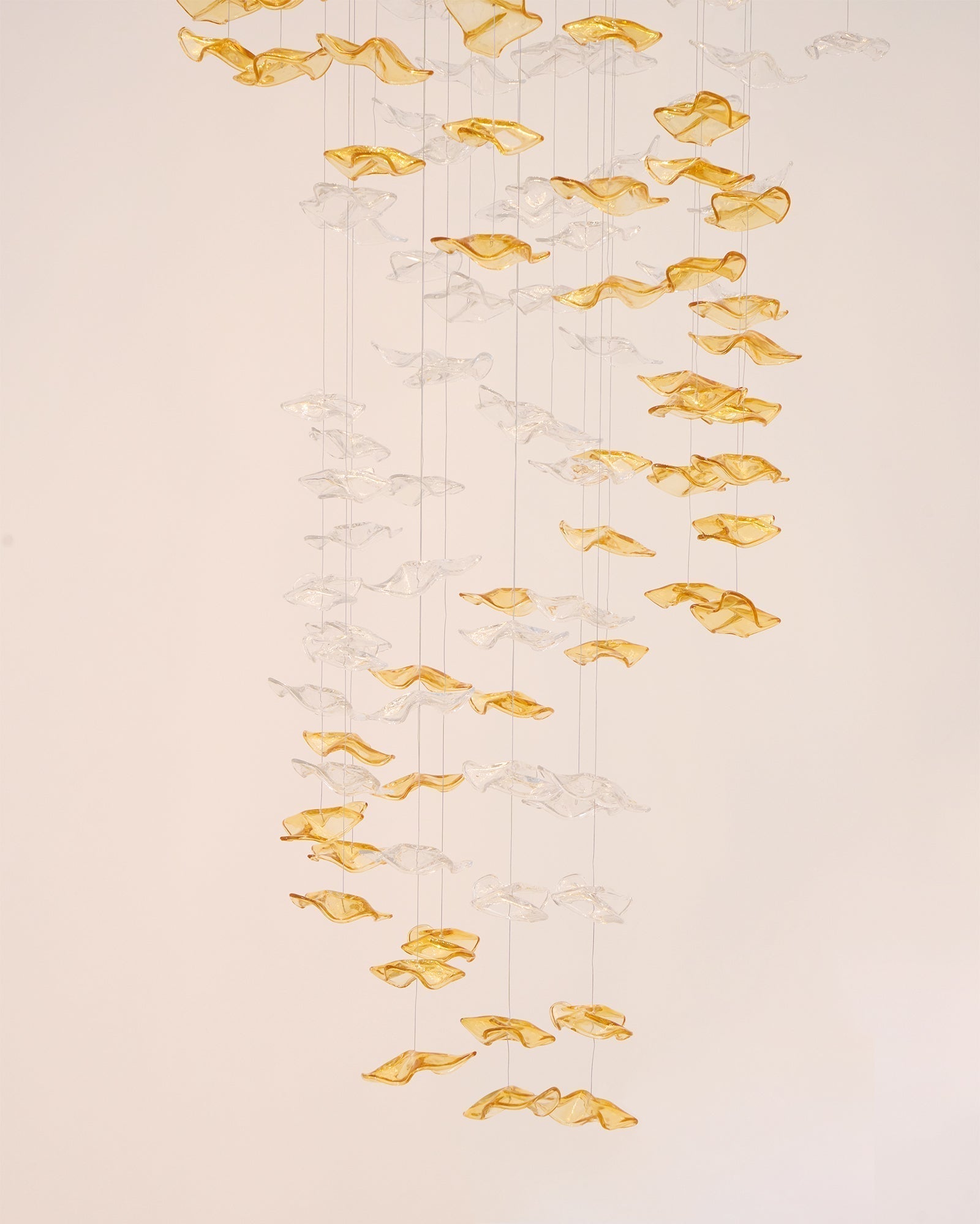 Nephele Crystal Leaf Chandelier - Blowlighting