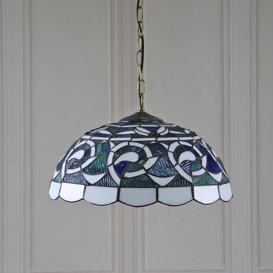 Tiffany Vintage LED Metallo Vetro Lampade a Sospensione Ristorante