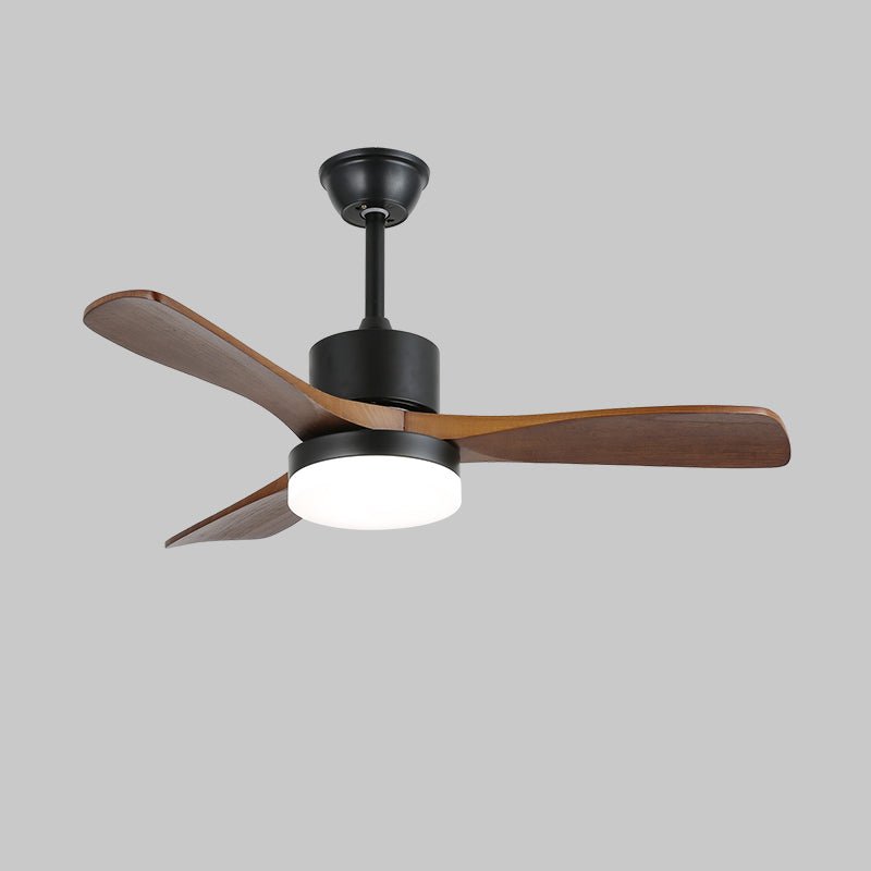 Ventilatore da Soffitto con Luce Minimalista Darian in Legno