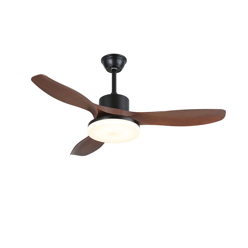 Ventilatore da Soffitto con Luce Minimalista Darian in Legno