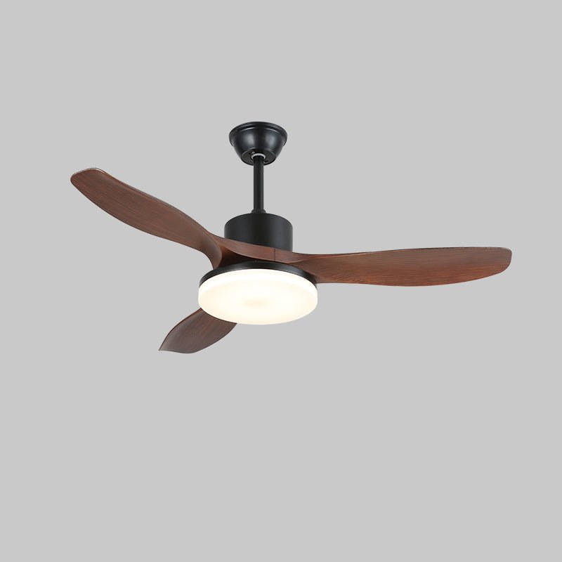 Ventilatore da Soffitto con Luce Minimalista Darian in Legno