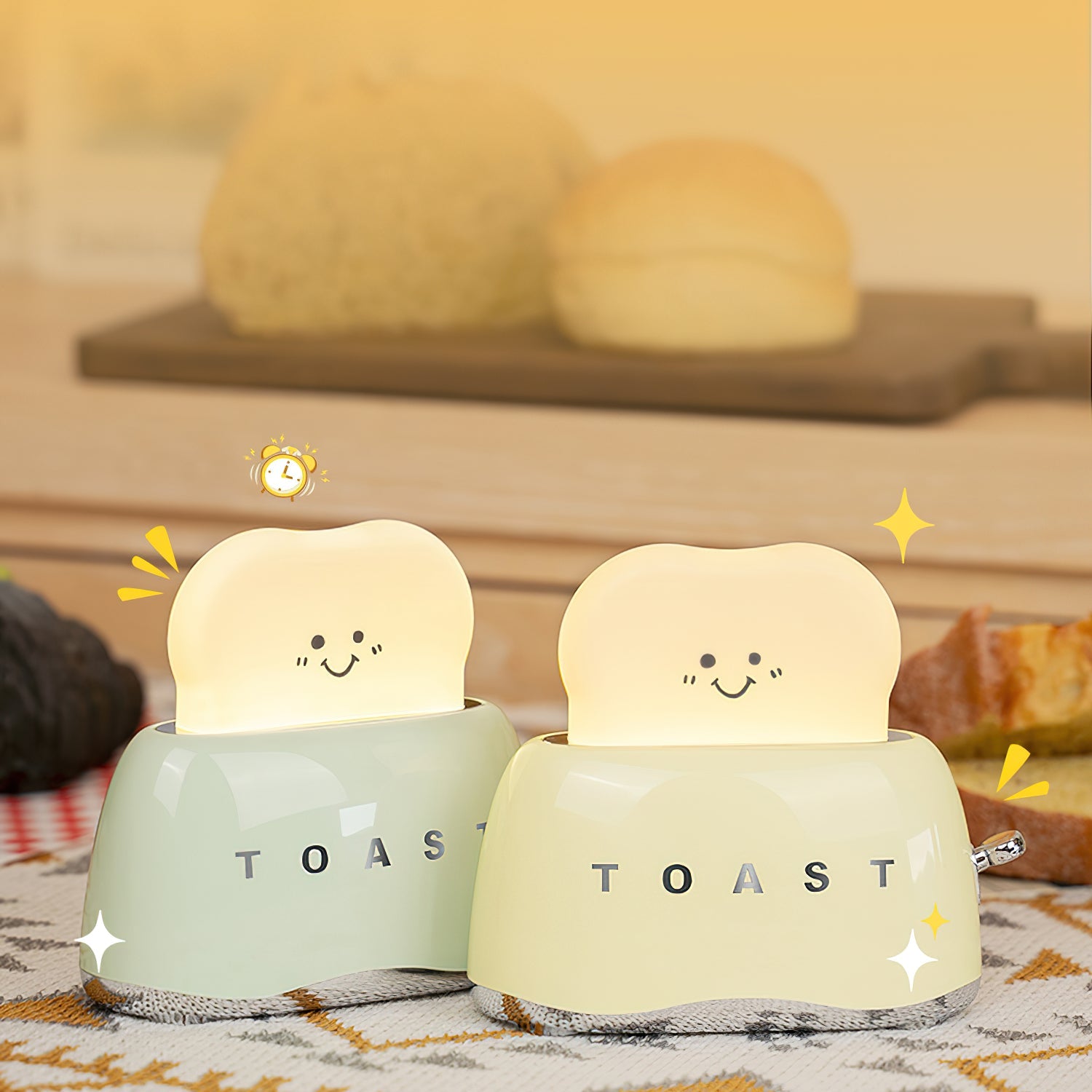 Toaster Table Lamp (built-in battery) - Lamp Copper