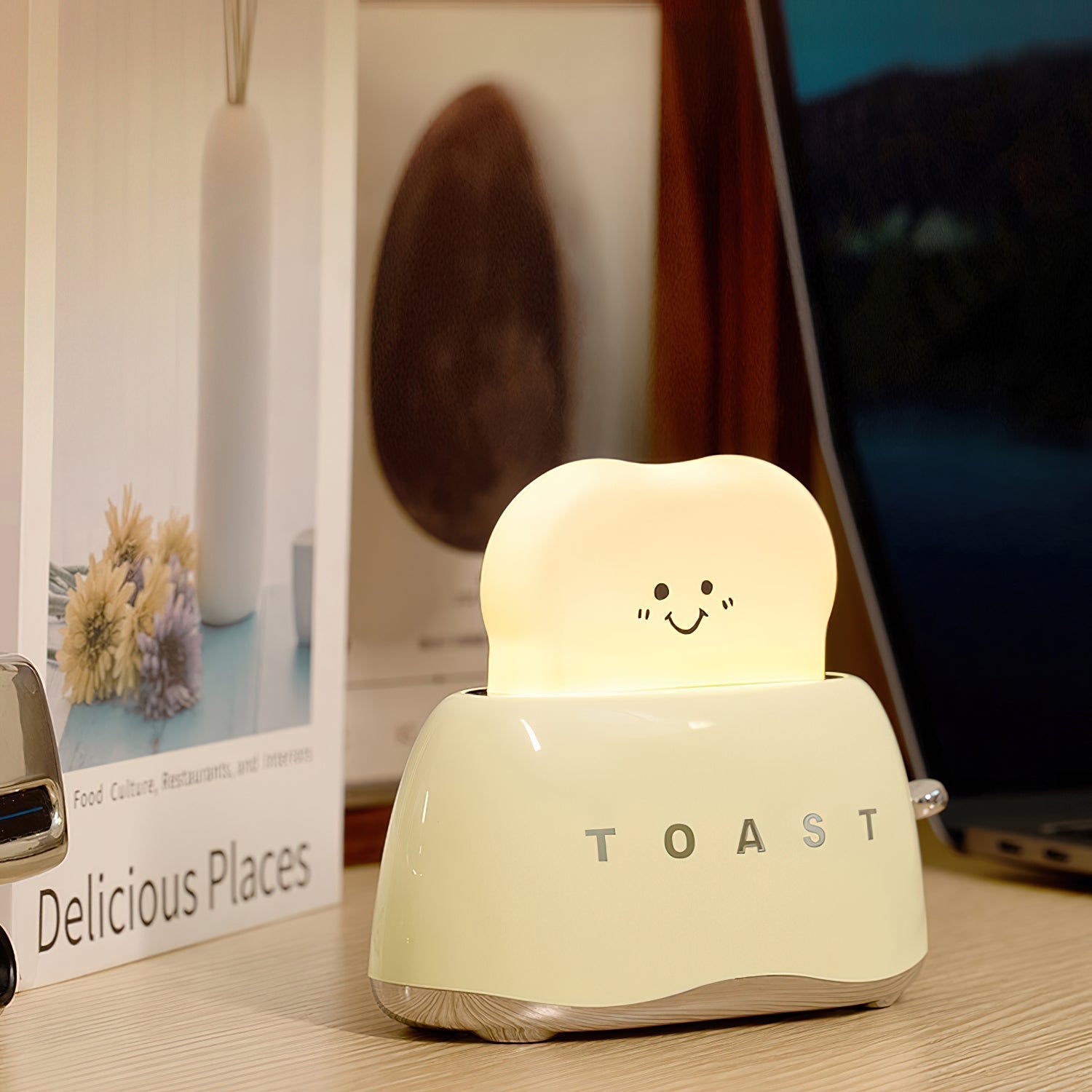 Toaster Table Lamp (built-in battery) - Lamp Copper
