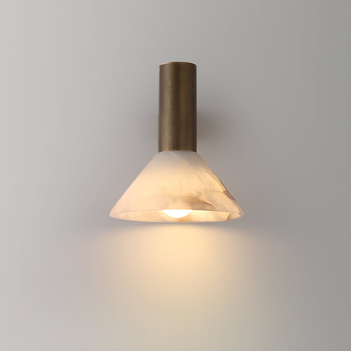 Eurnoria Cone Alabaster Wall Light - Neutralighting