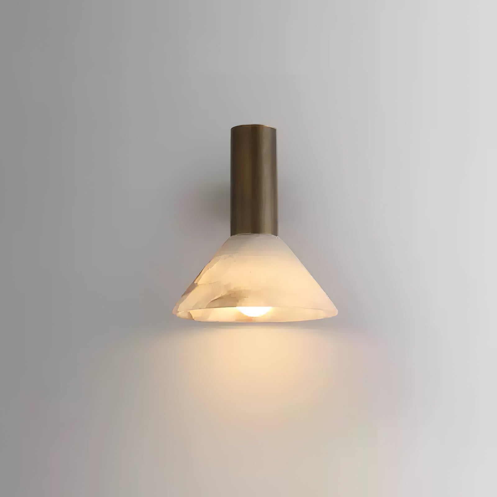 Eurnoria Cone Alabaster Wall Light - Neutralighting