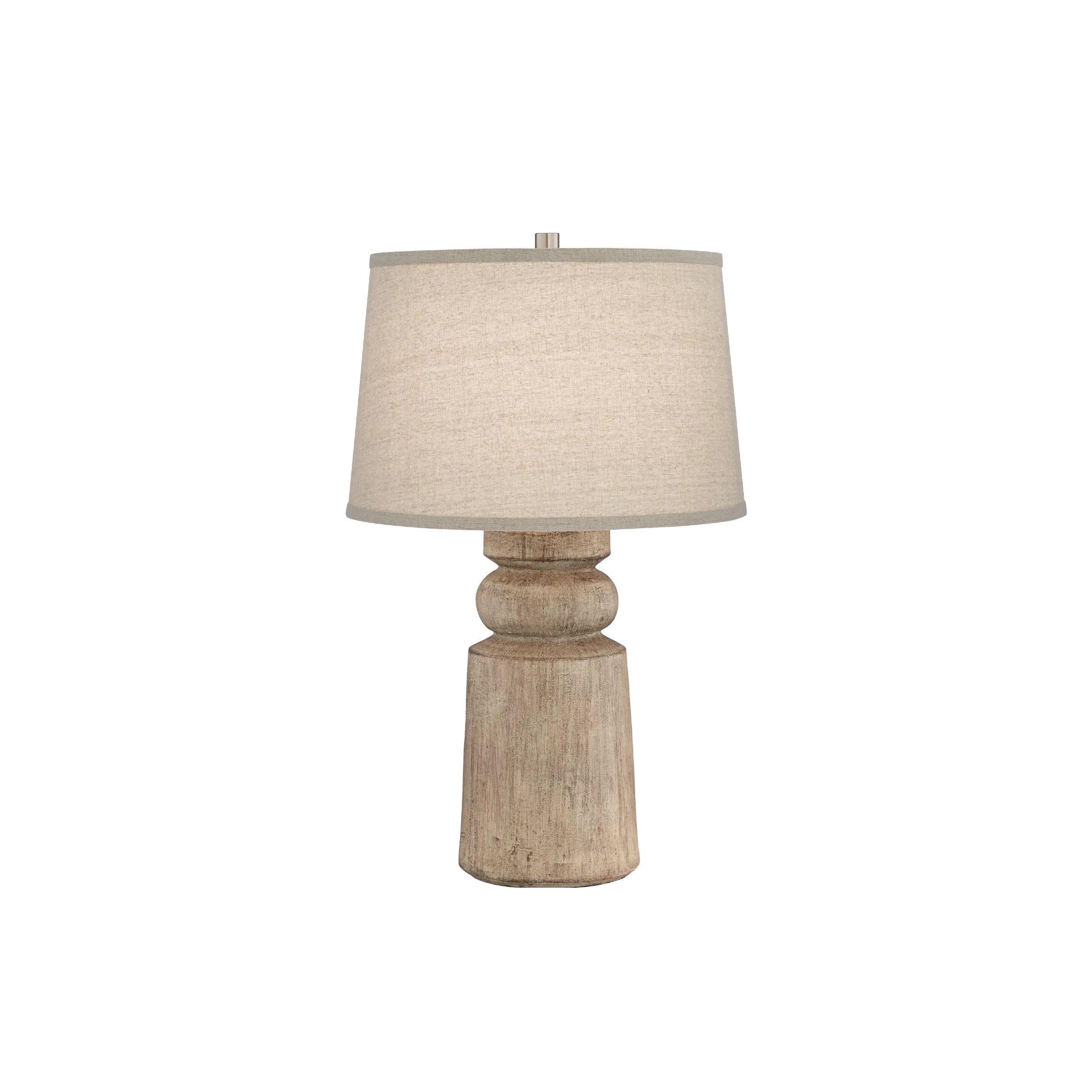 Totem Natural Wood Table Lamp - Lamp Copper