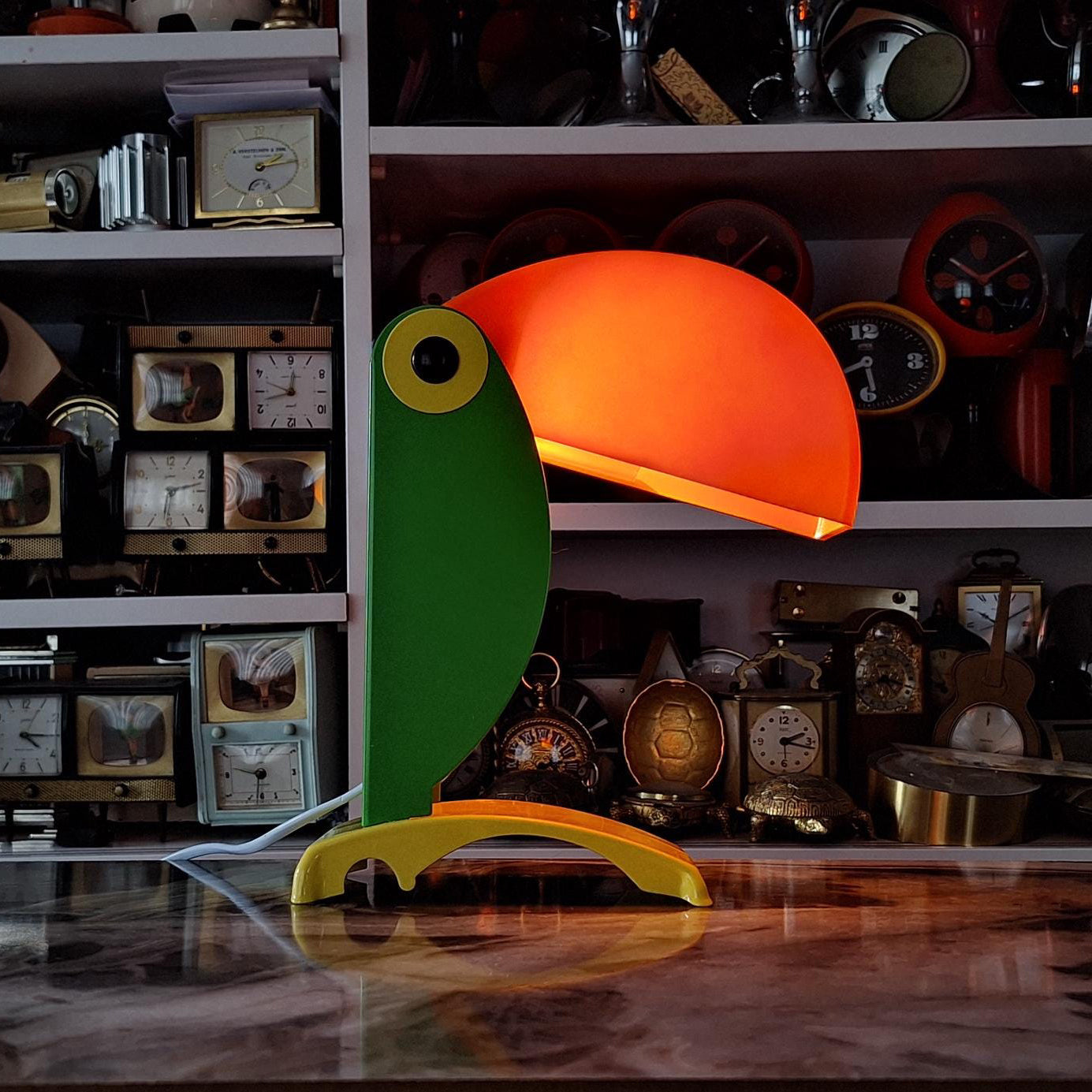 Toucan Table Lamp (Built-in Battery) - Lamp Copper