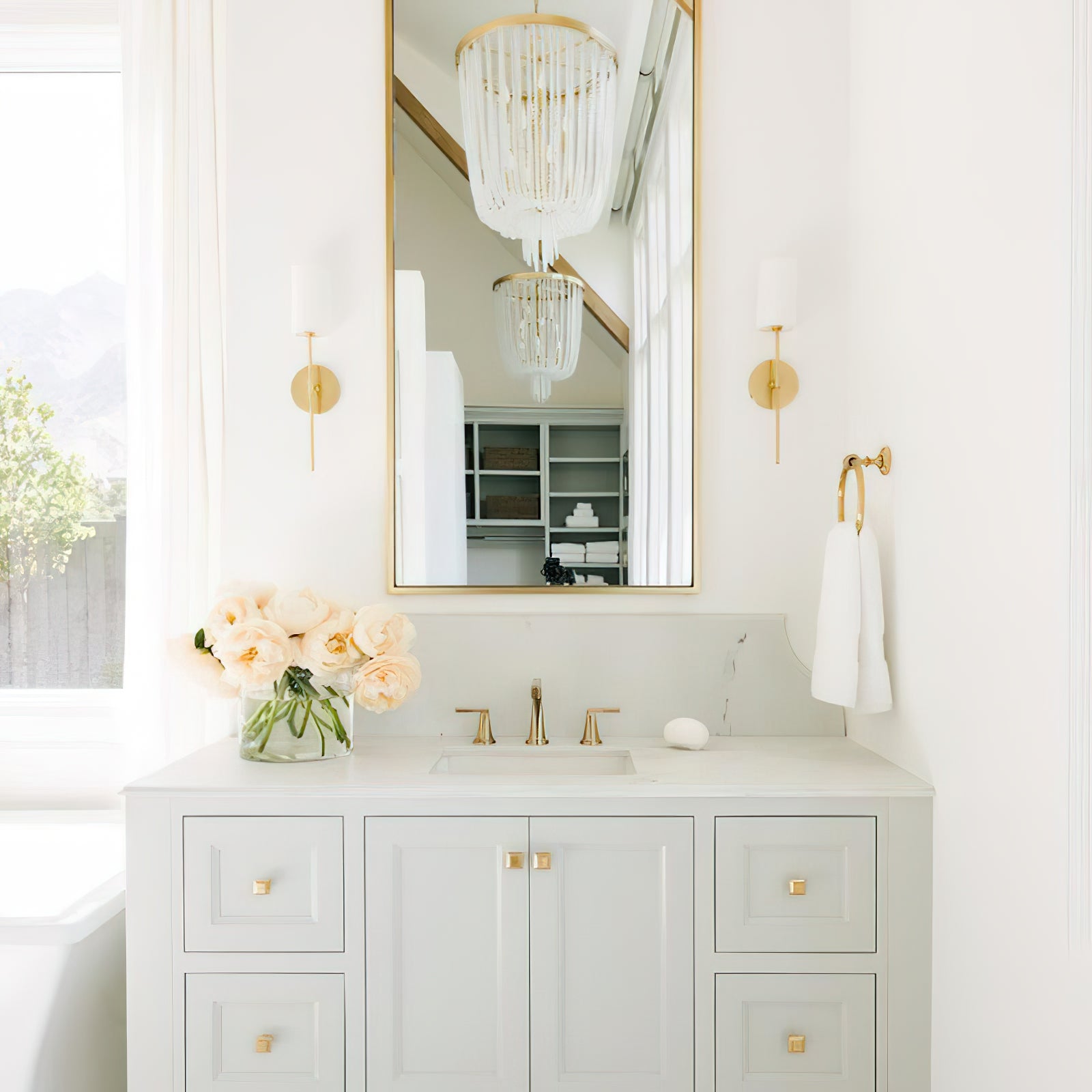 Tracie Vintage Industrial Brass Glass Wall Lamp - Lamp Copper