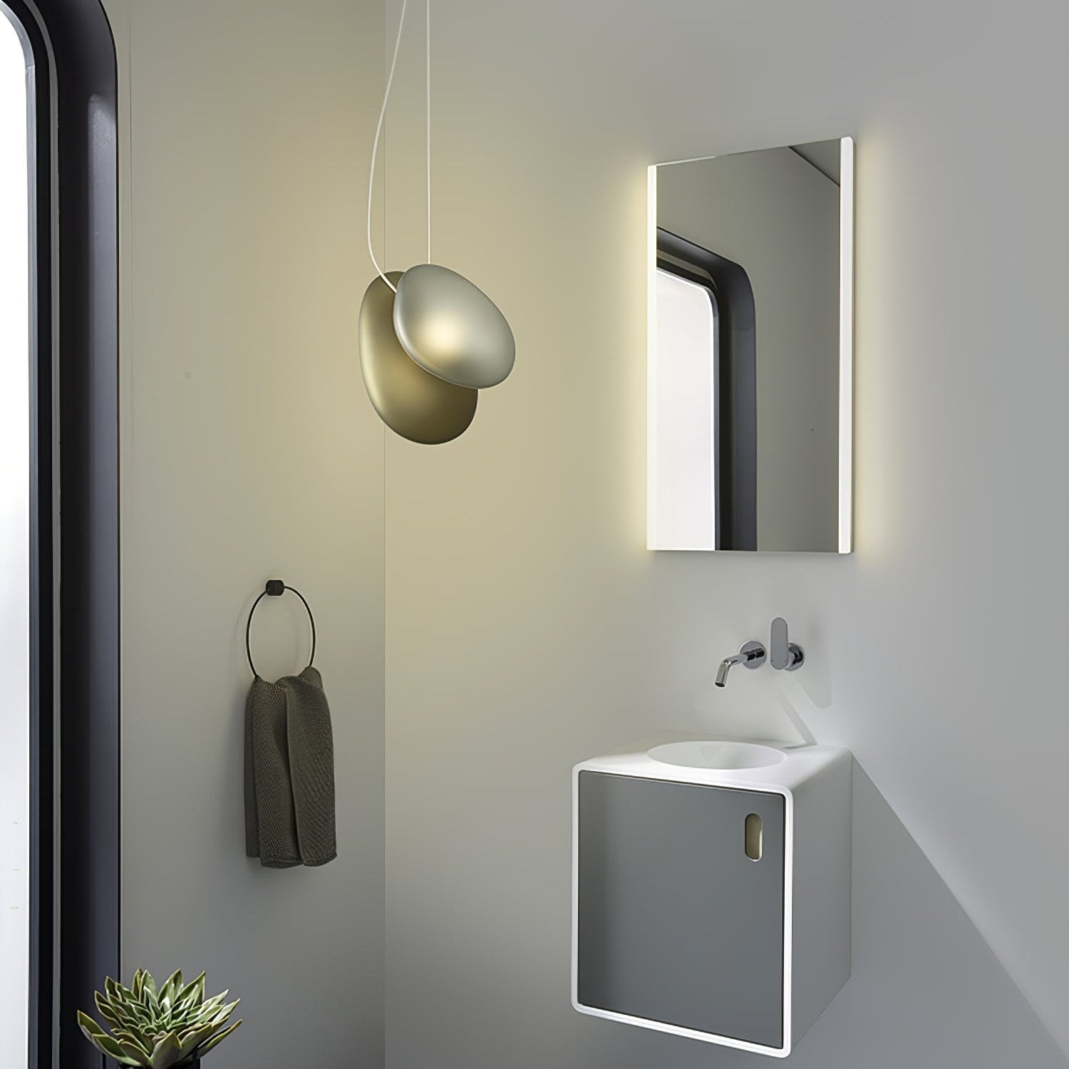 Translucent Frosted Glass Pendant Light - Blowlighting