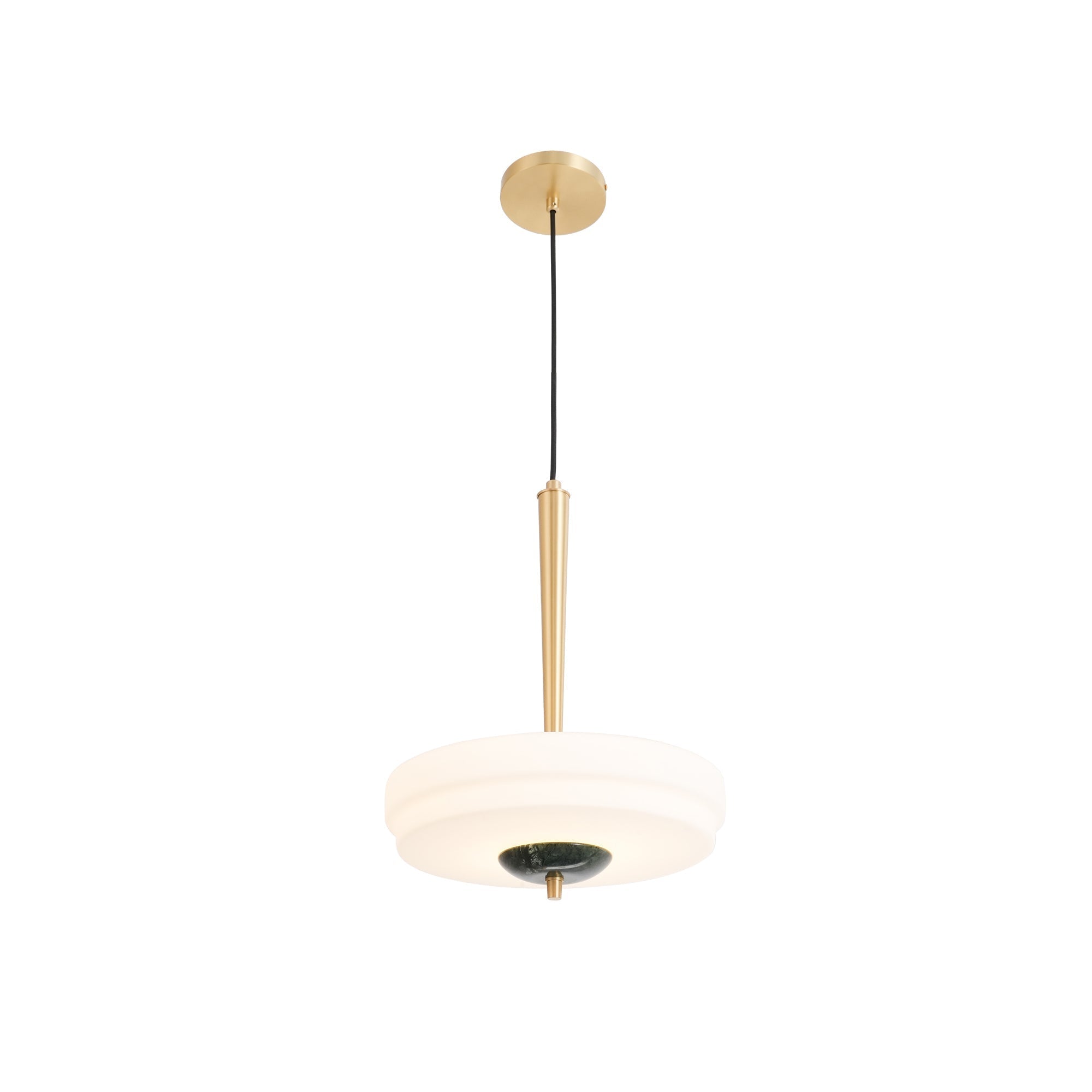 Ithaara Modern Minimalist Trave Alabaster Pendant Lamp - Lamp Copper