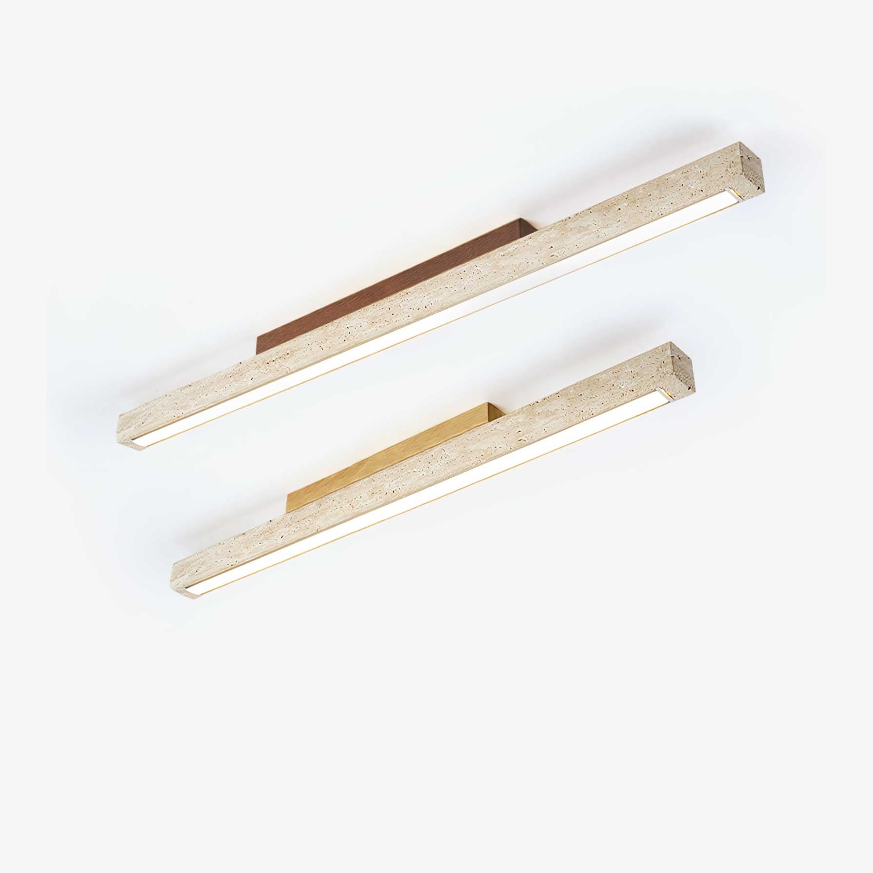 Orvenarae Minimalist Travertine Linear Light - Letslighting