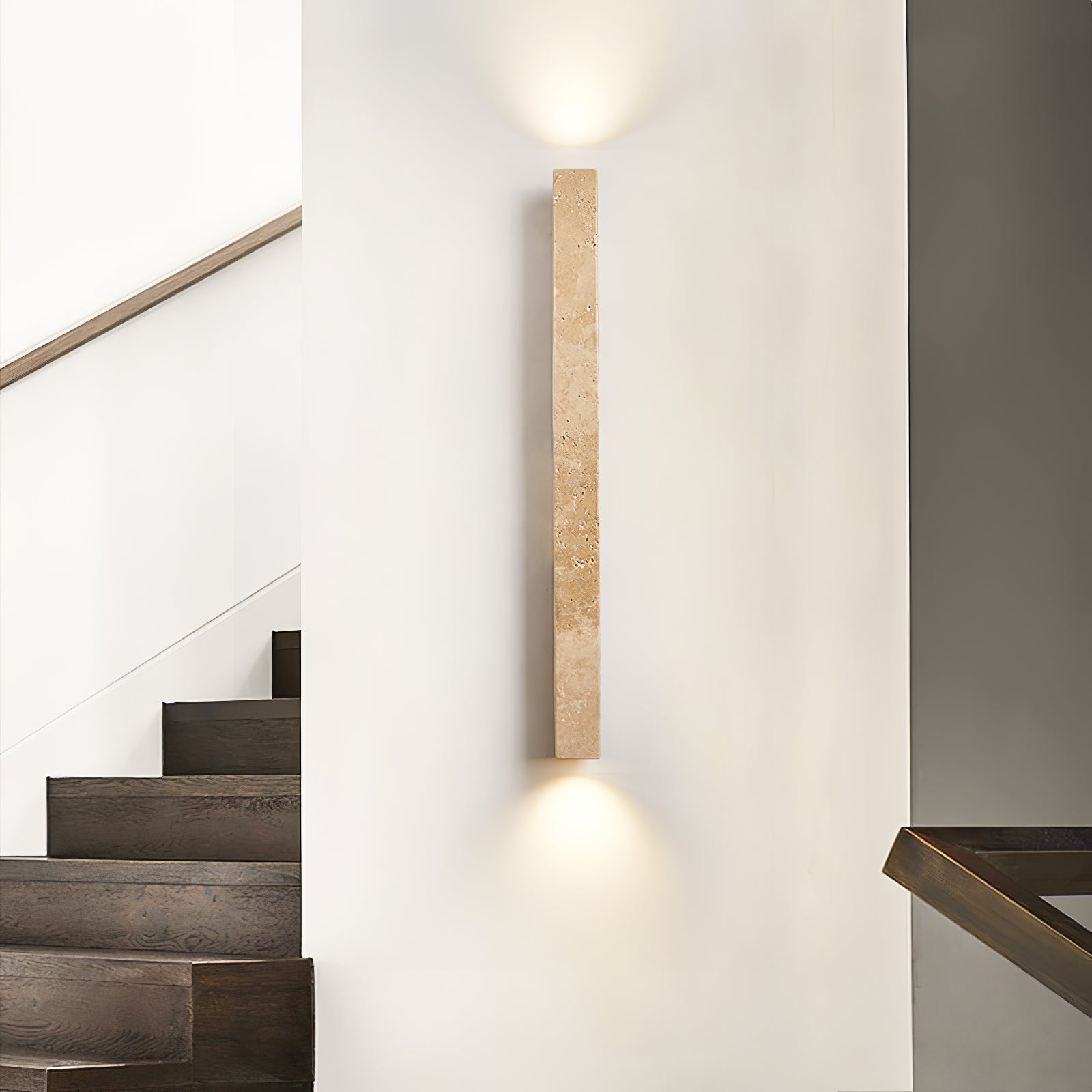 Cathais Minimalist Travertine Wall Light - Neutralighting