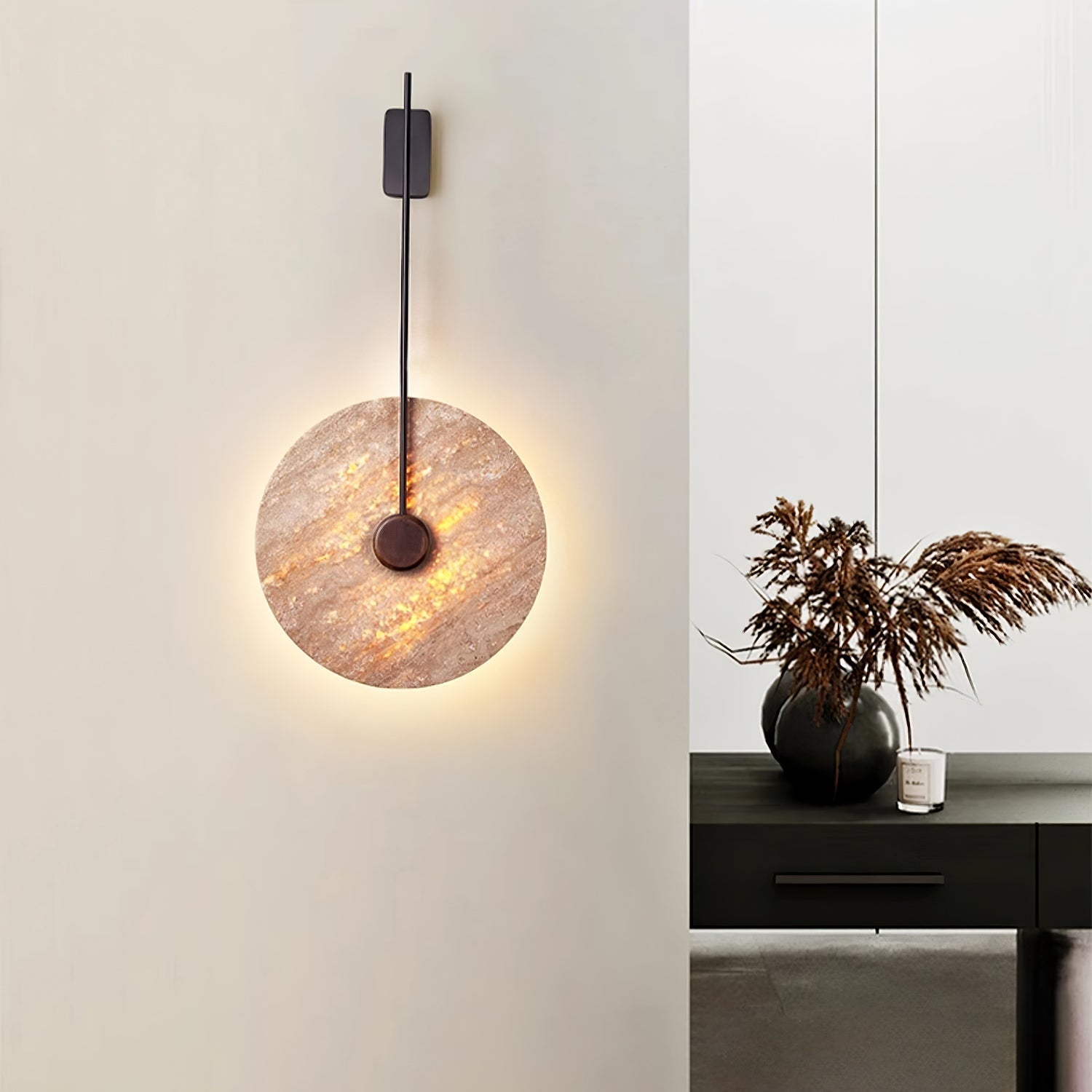 Visolia Travertine Wall Light - Neutralighting