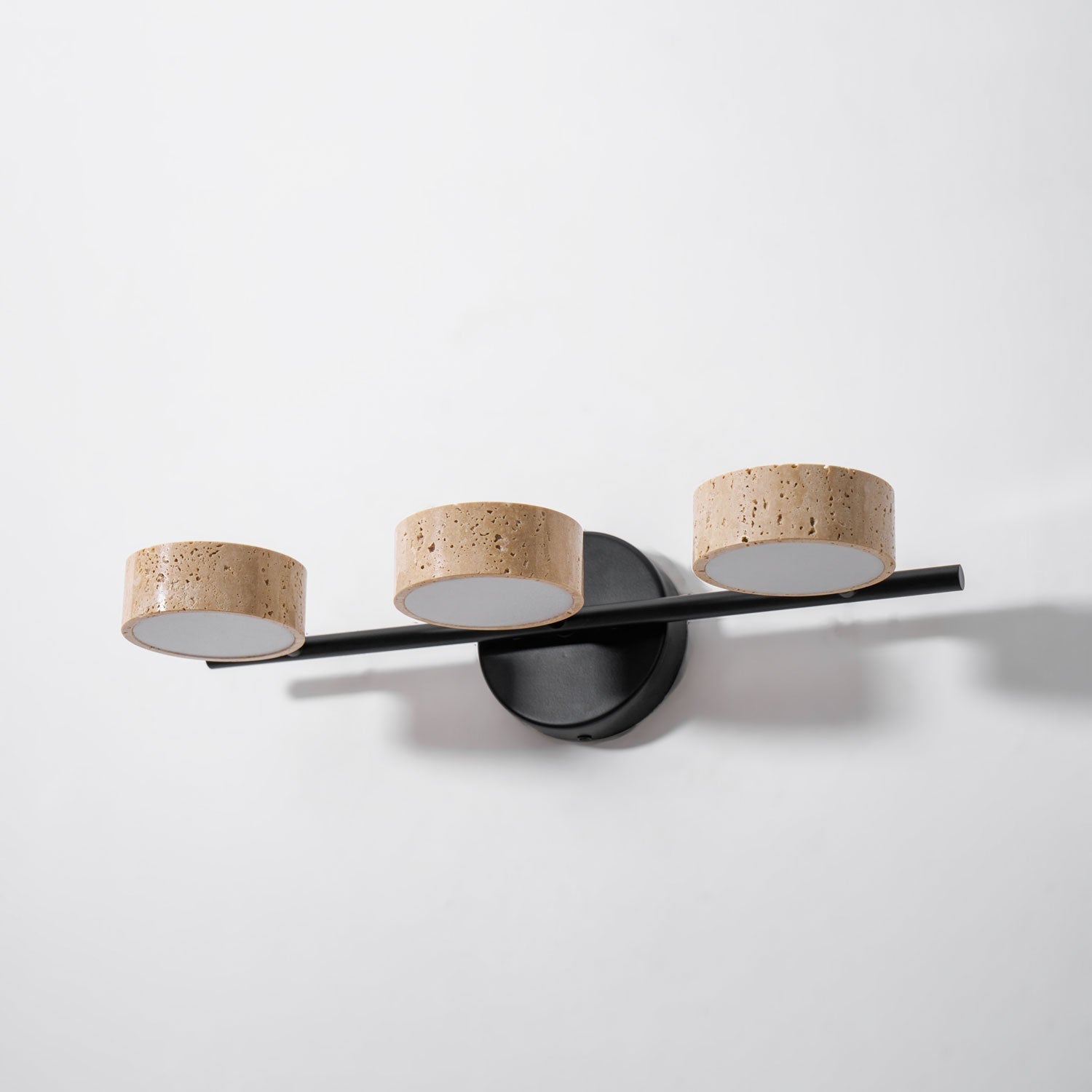 Ceshair Wall Light Multi Head Travertine Vanity Light - Neutralighting