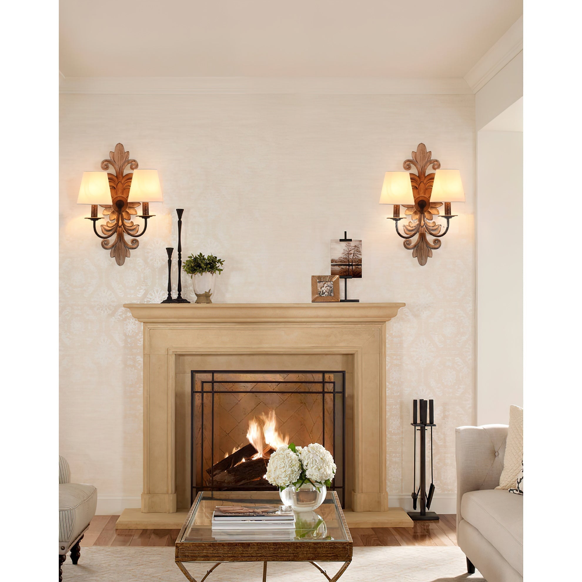 Vadora Postmodern Luxury Metal Sconce Wall Lamp - Lamp Copper