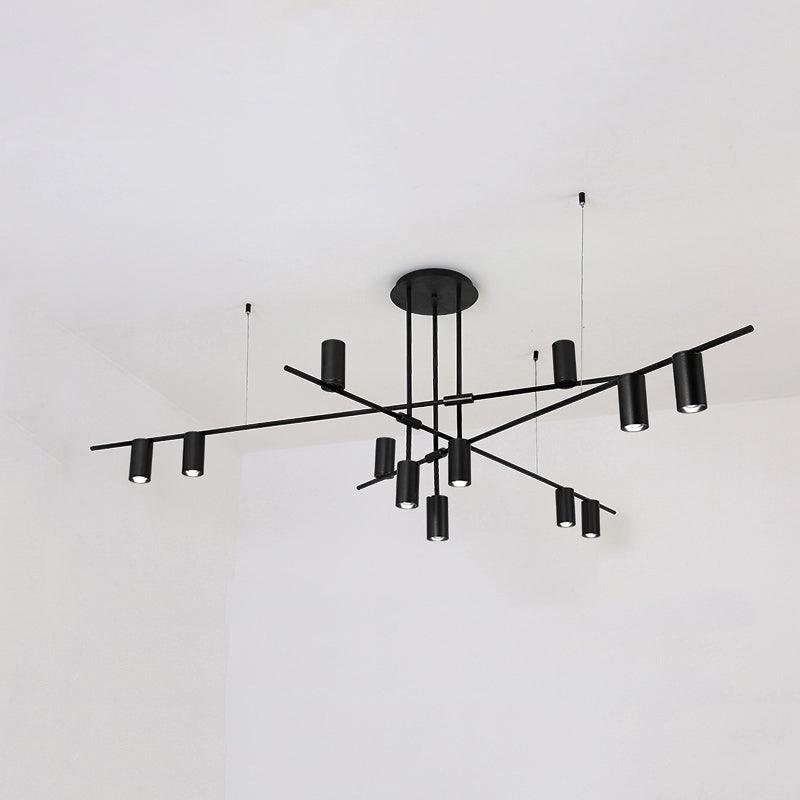 Lustra Chandelier Tribes Brass Linear Cylinder - Blowlighting