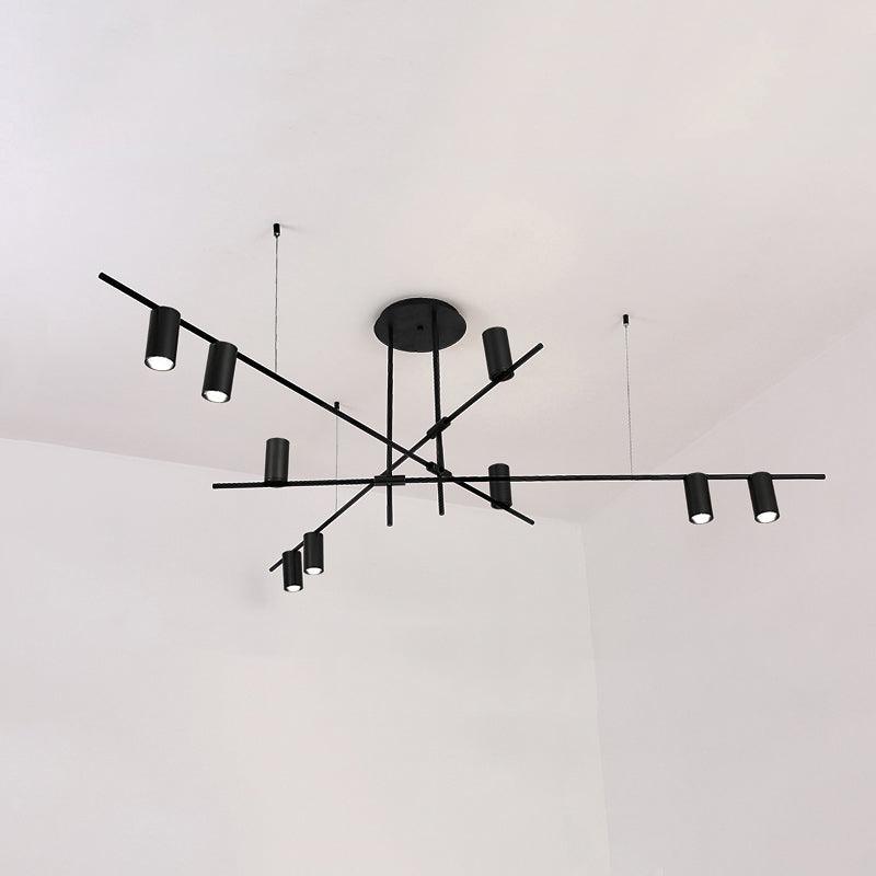 Lustra Chandelier Tribes Brass Linear Cylinder - Blowlighting