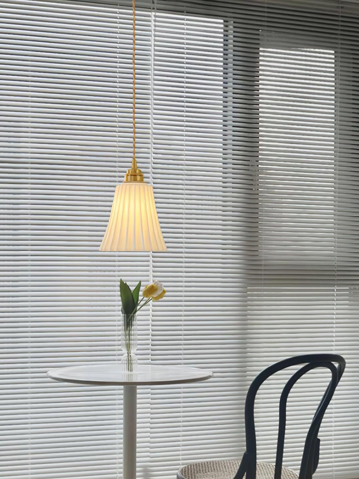 Trumpet Ceramic Pendant Light - Blowlighting