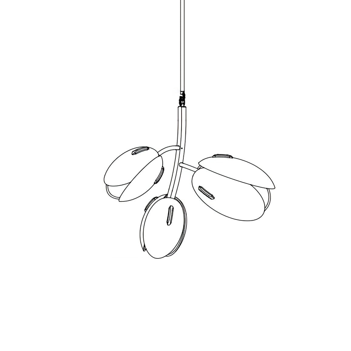 Blossom Contemporary Glass Chandelier - Blowlighting