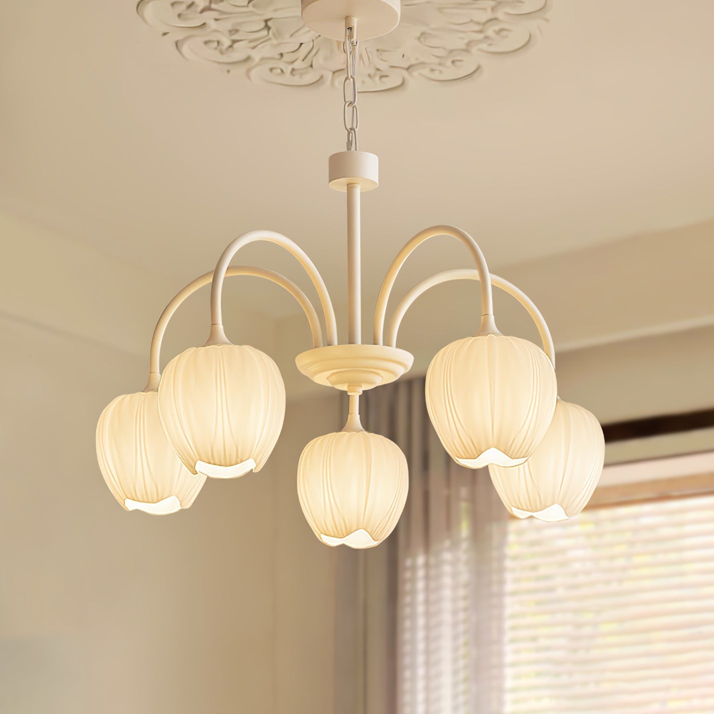 Aria Lampadari a Forma di Tulipano Fresco