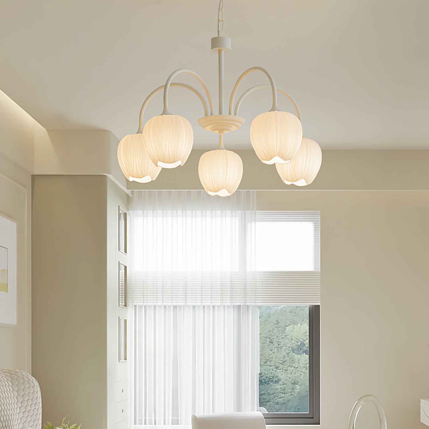 Aria Lampadari a Forma di Tulipano Fresco