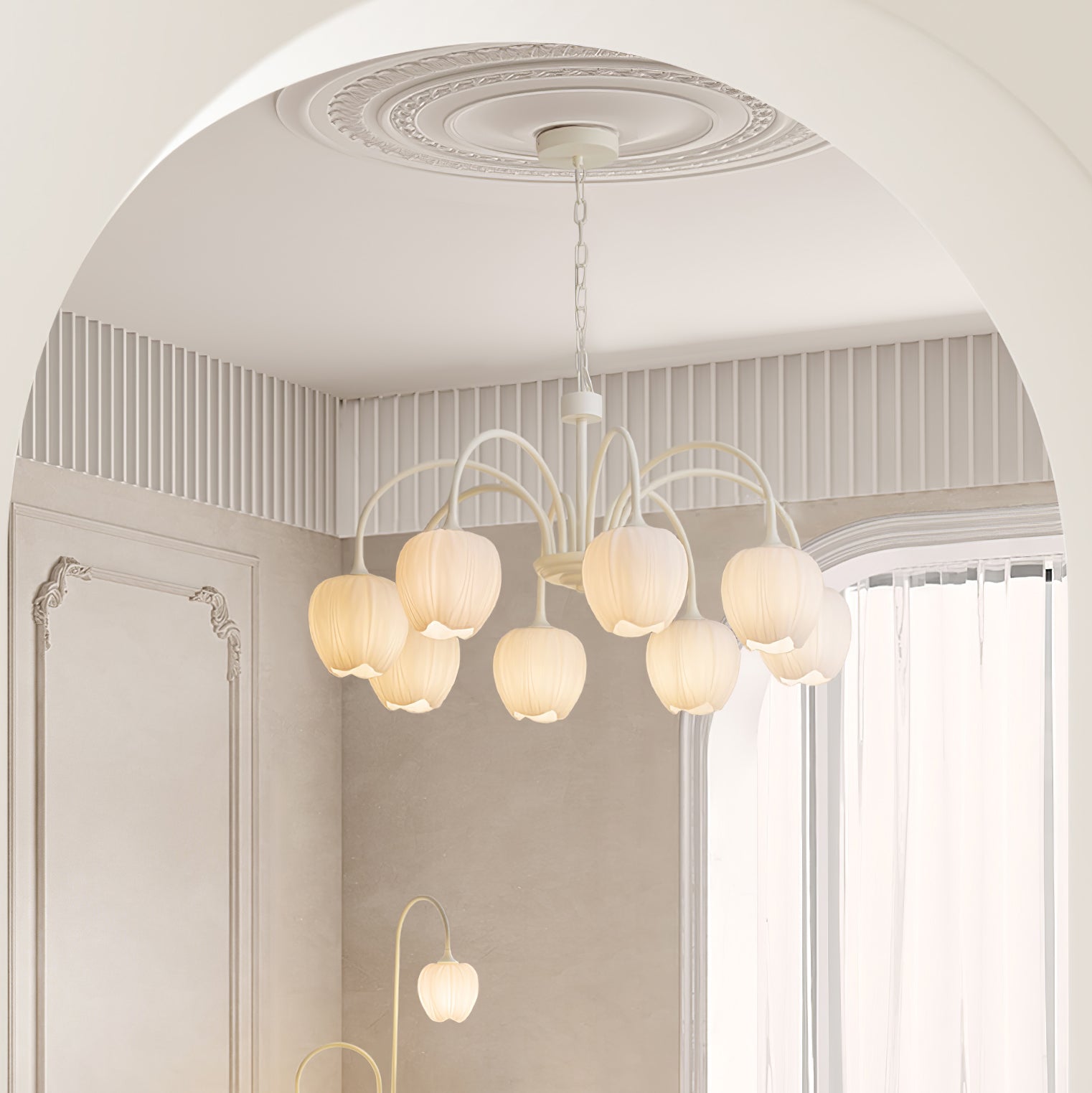 Aria Lampadari a Forma di Tulipano Fresco