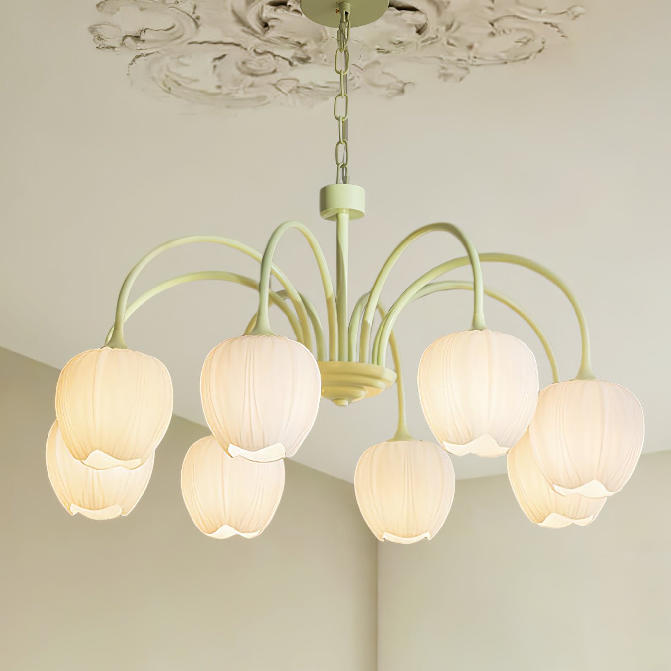 Aria Lampadari a Forma di Tulipano Fresco