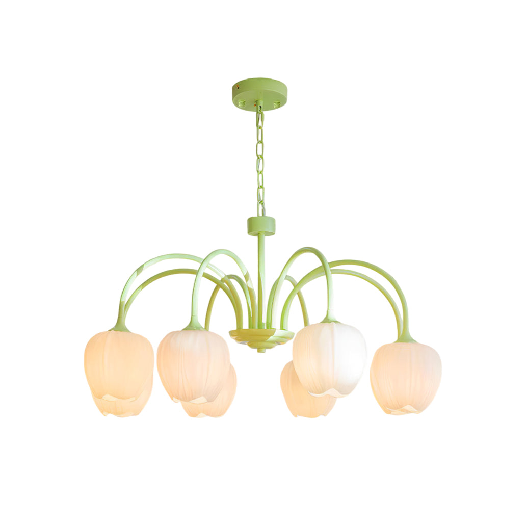 Viloror Matcha Individual Creativity Metal Glass Chandelier - Lamp Copper