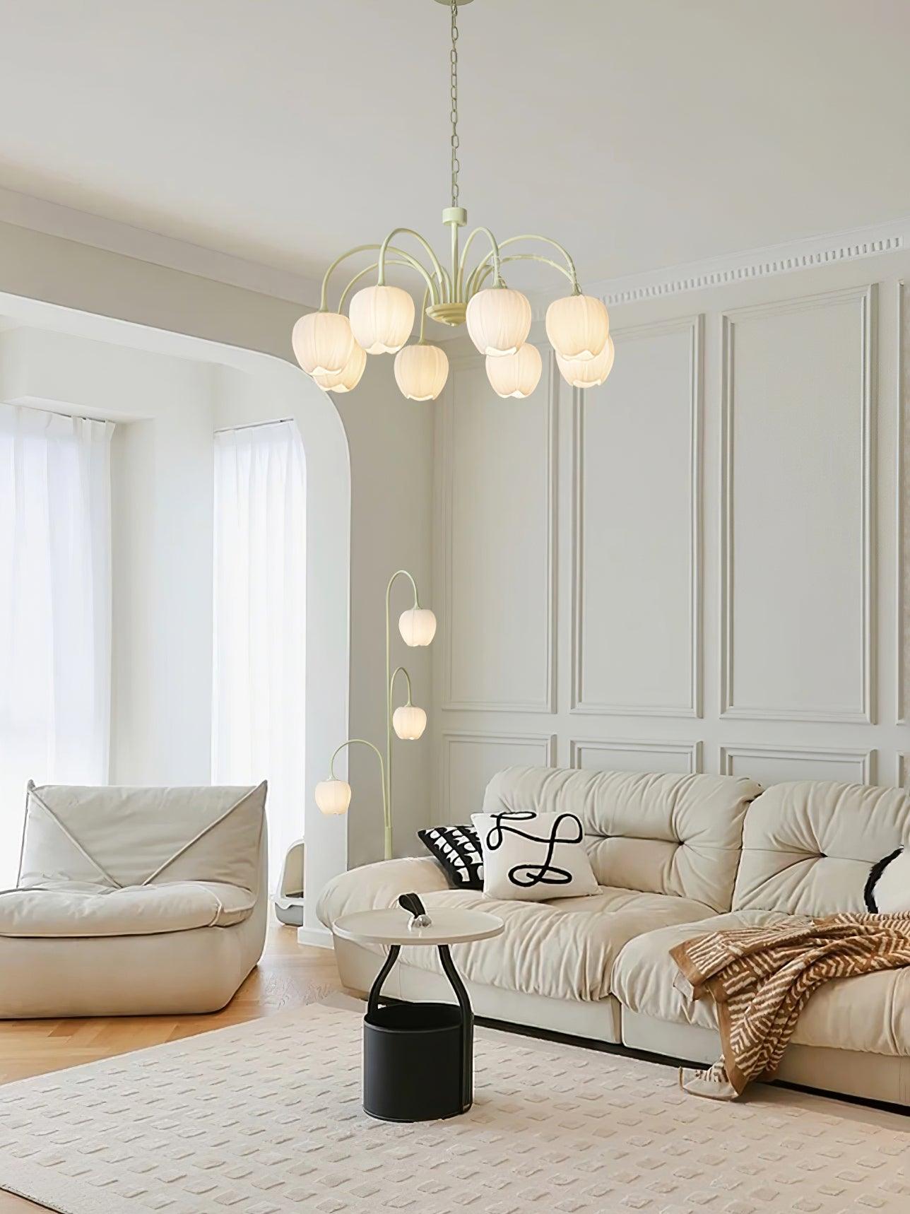 Tulip Matcha Chandelier - Blowlighting
