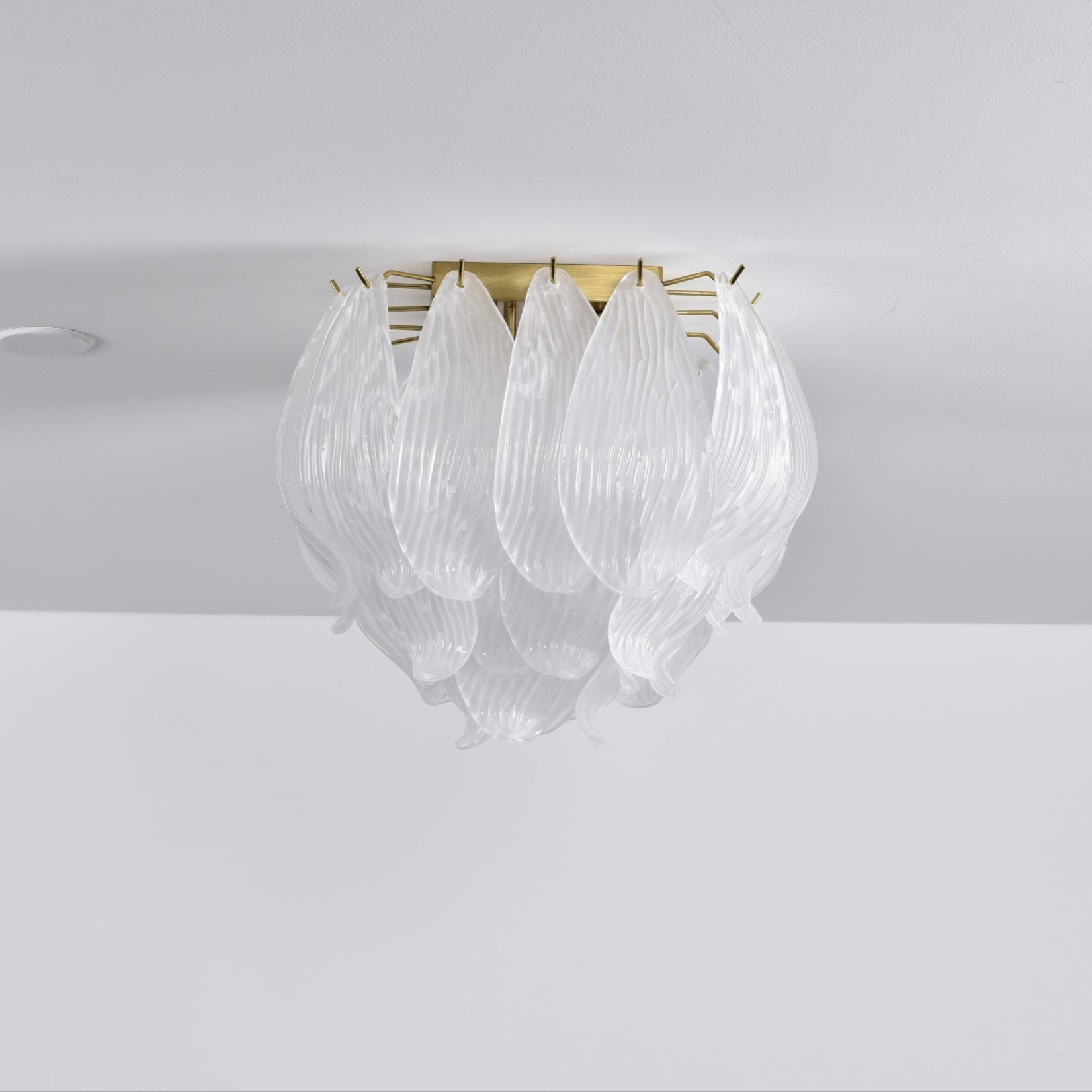 Aurora Ceiling Lamp Murano Petal Hand-Blown Glass Flushmount - Neutralighting